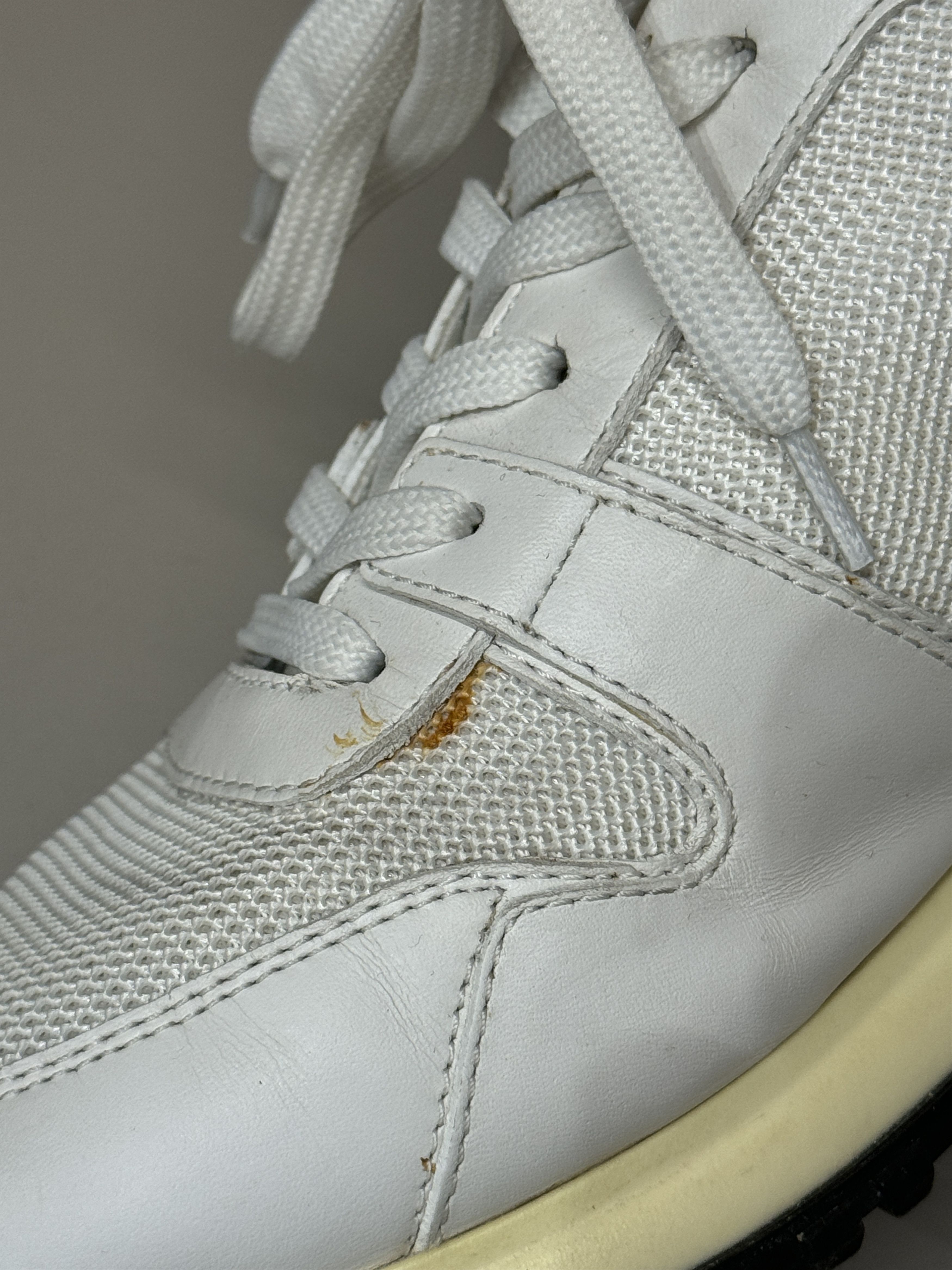 Louis Vuitton Louis Vuitton Run Away white mesh sneakers Size US 6 / IT 36 - 7 Thumbnail