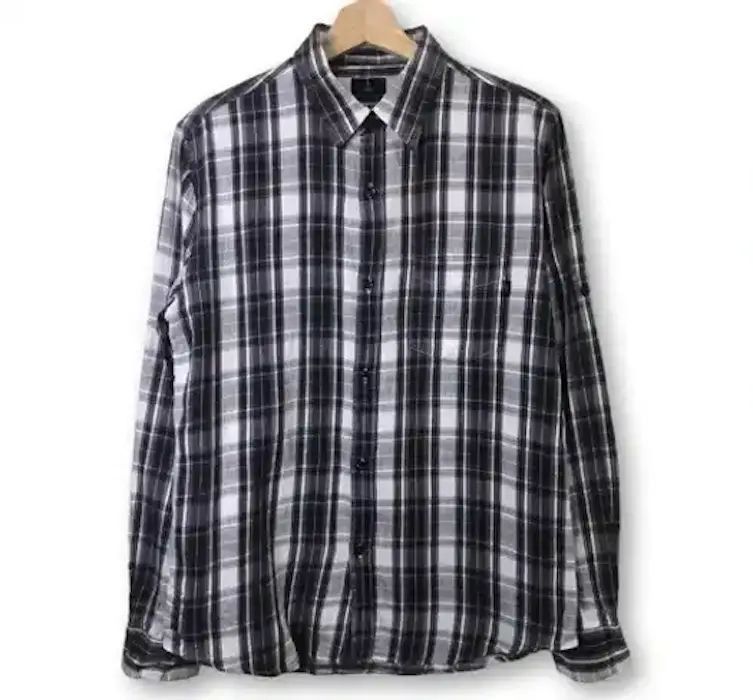 image of Dj Honda Plaid Tartan Flannel Shirt, Men's (Size Medium)