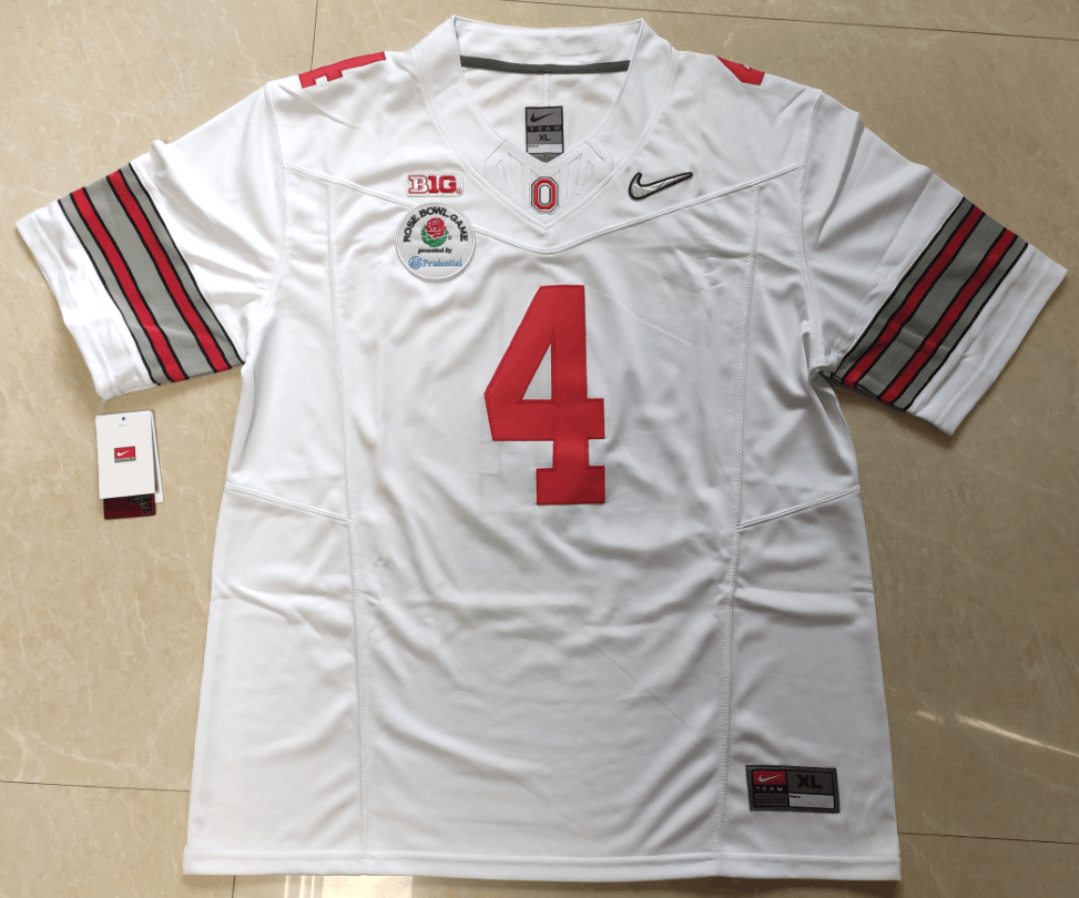Other Men's Ohio State Buckeyes #4 Jeremiah Smith White Jerseys Size US XXL / EU 58 / 5 - 3 Thumbnail