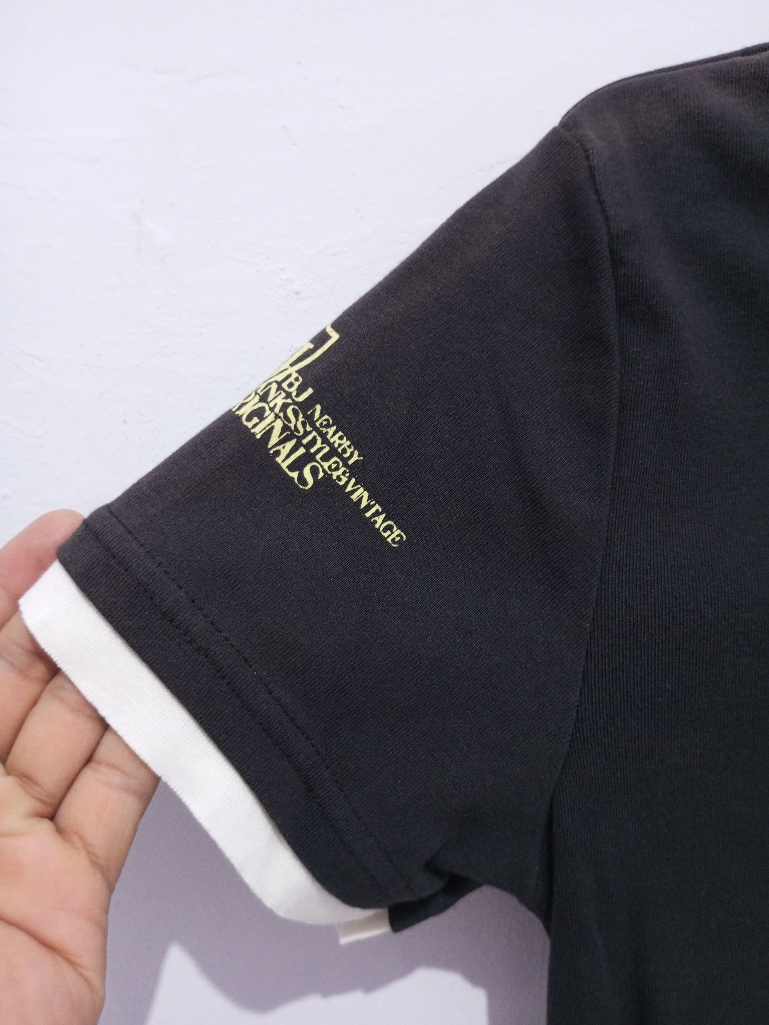 Tbj nearby double layer distressed polo shirt