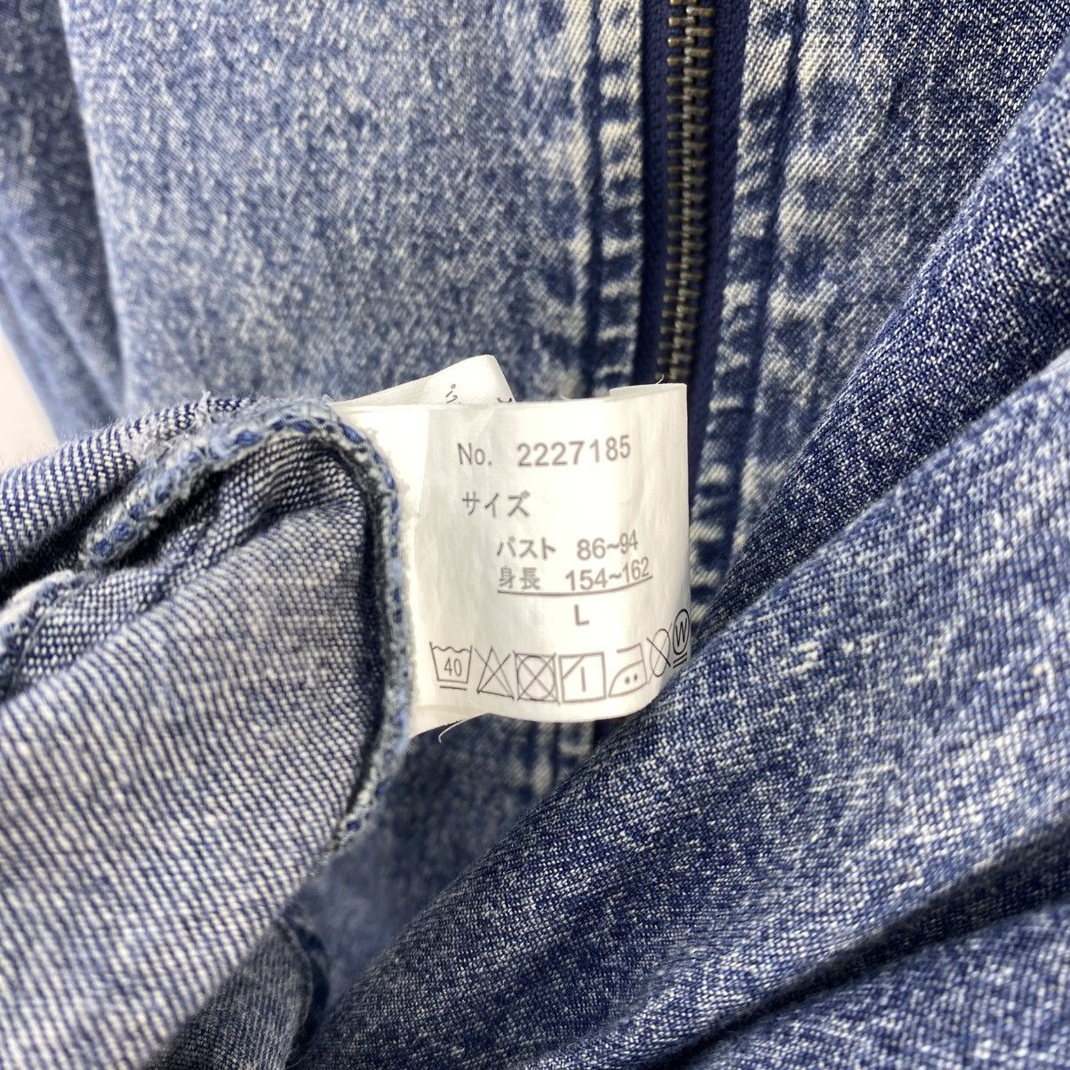 Japanese Brand Sureve Japan Oversized Washed Denim Bomber Jacket Size US L / EU 52-54 / 3 - 14 Thumbnail