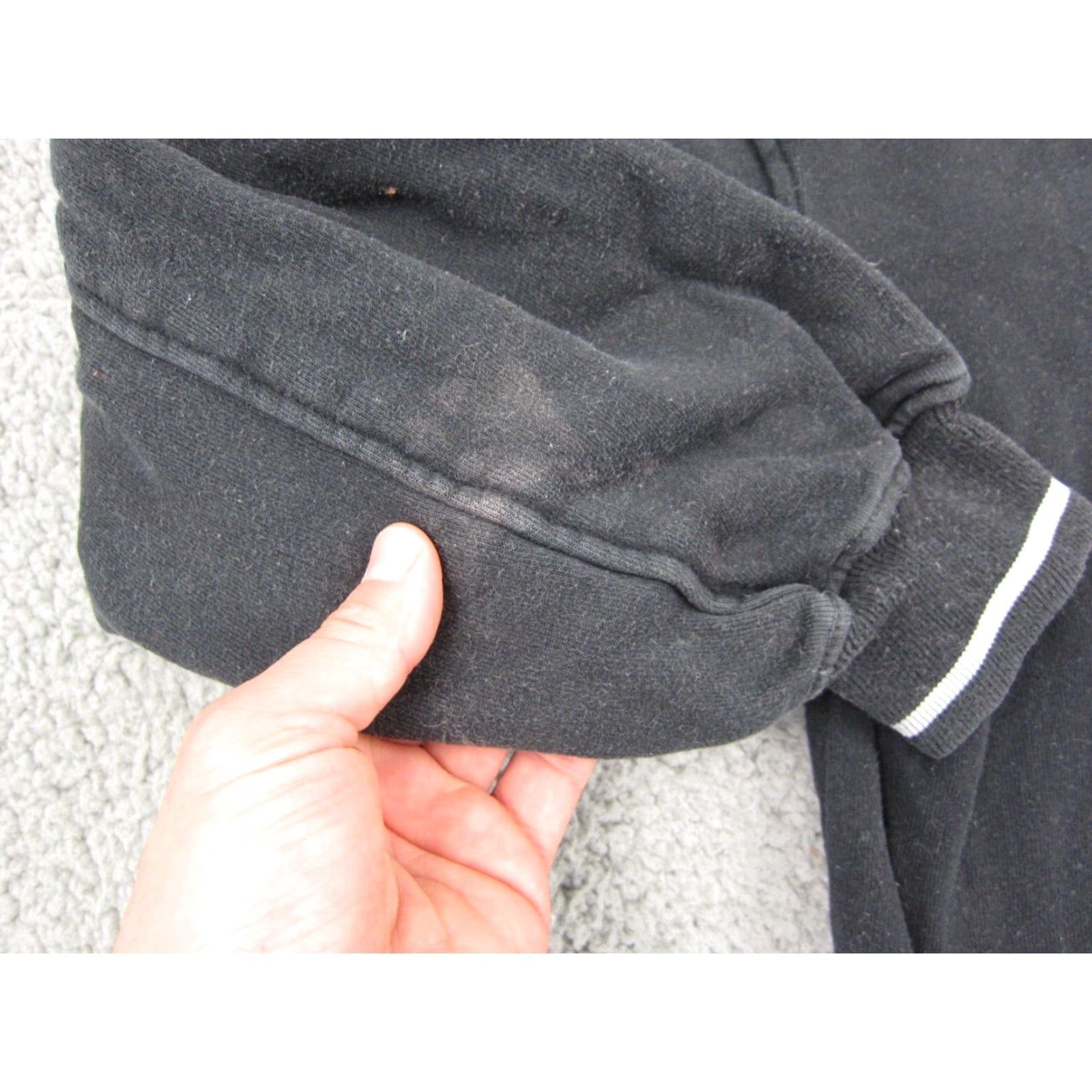 Equipment VINTAGE BUM EQUIPMENT Hoodie Women M Black Button Up Sweatshirt 90s Cardigan Ladies Knit Pullover College Outdoor Size M / US 6-8 / IT 42-44 - 7 Thumbnail