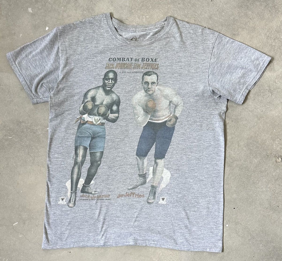 Vintage VINTAGE JACK JOHNSON JAMES JEFFRIES BOXING TEE Size US M / EU 48-50 / 2 - 1 Thumbnail