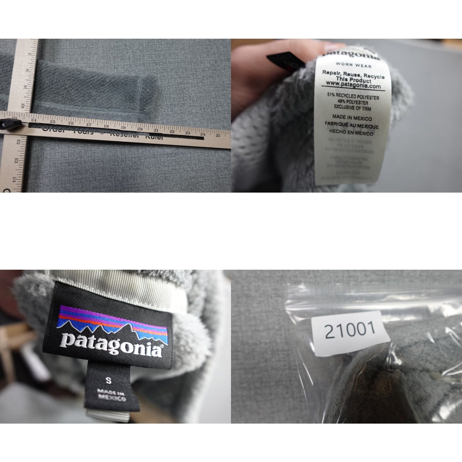 Patagonia Patagonia Fleece Womens Small Gray Sweater Size S / US 4 / IT 40 - 8 Thumbnail