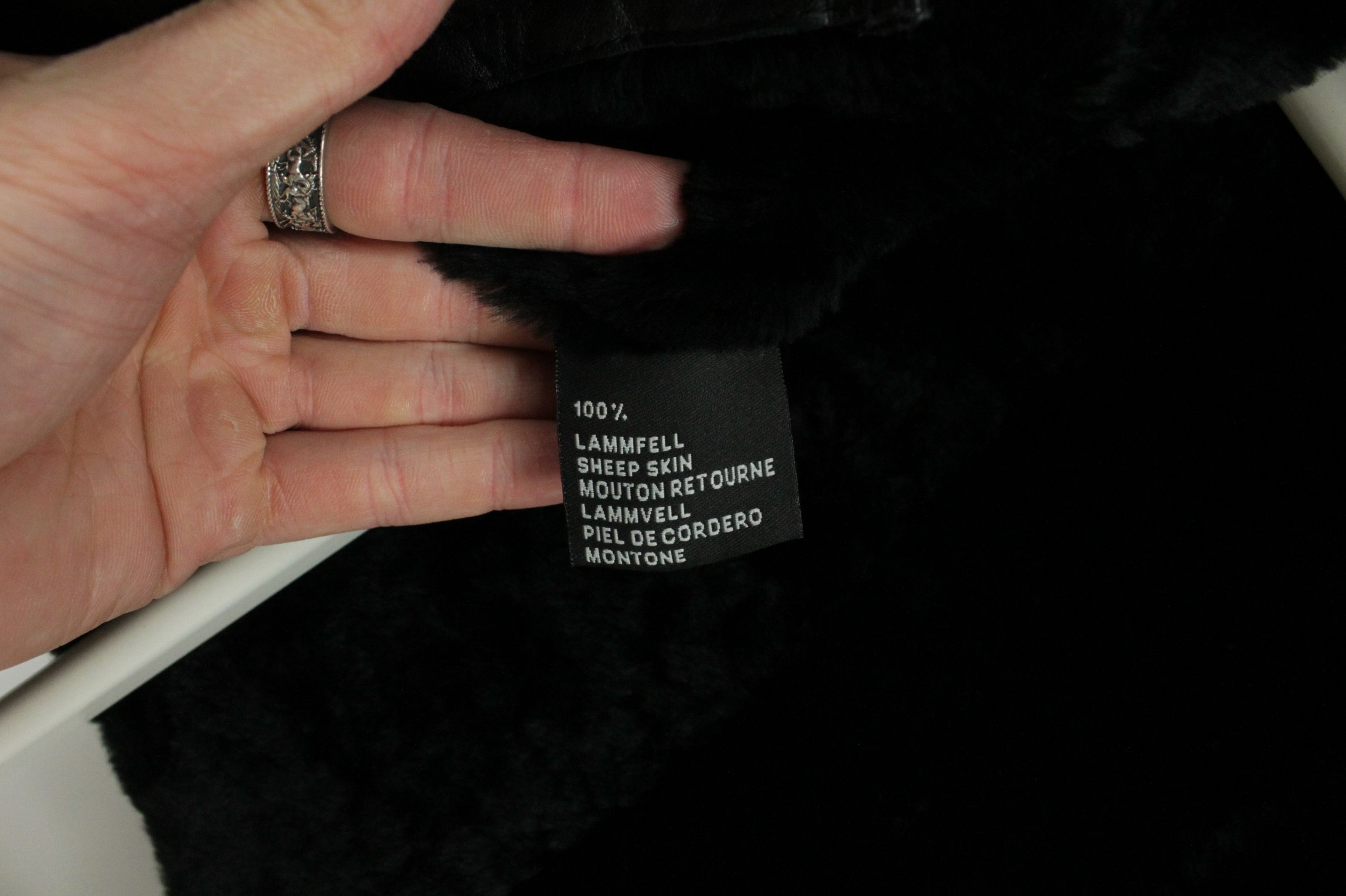 Other Ventcouvert Black Shearling Biker Jacket Women's Size L / US 10 / IT 46 - 11 Thumbnail