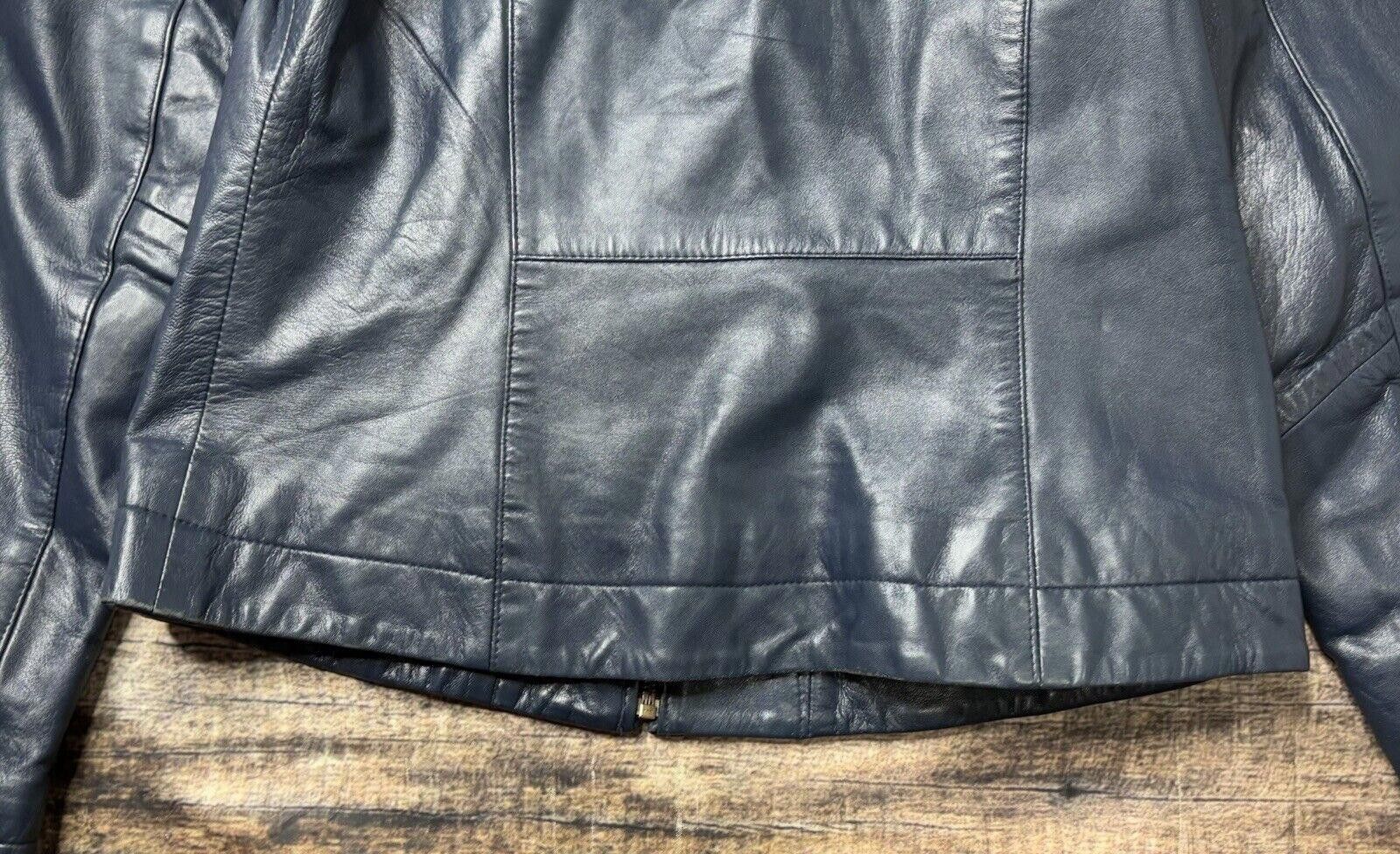 Other The Leather Company New York Jacket Women's XL Blue VTG Size XL / US 12-14 / IT 48-50 - 9 Thumbnail
