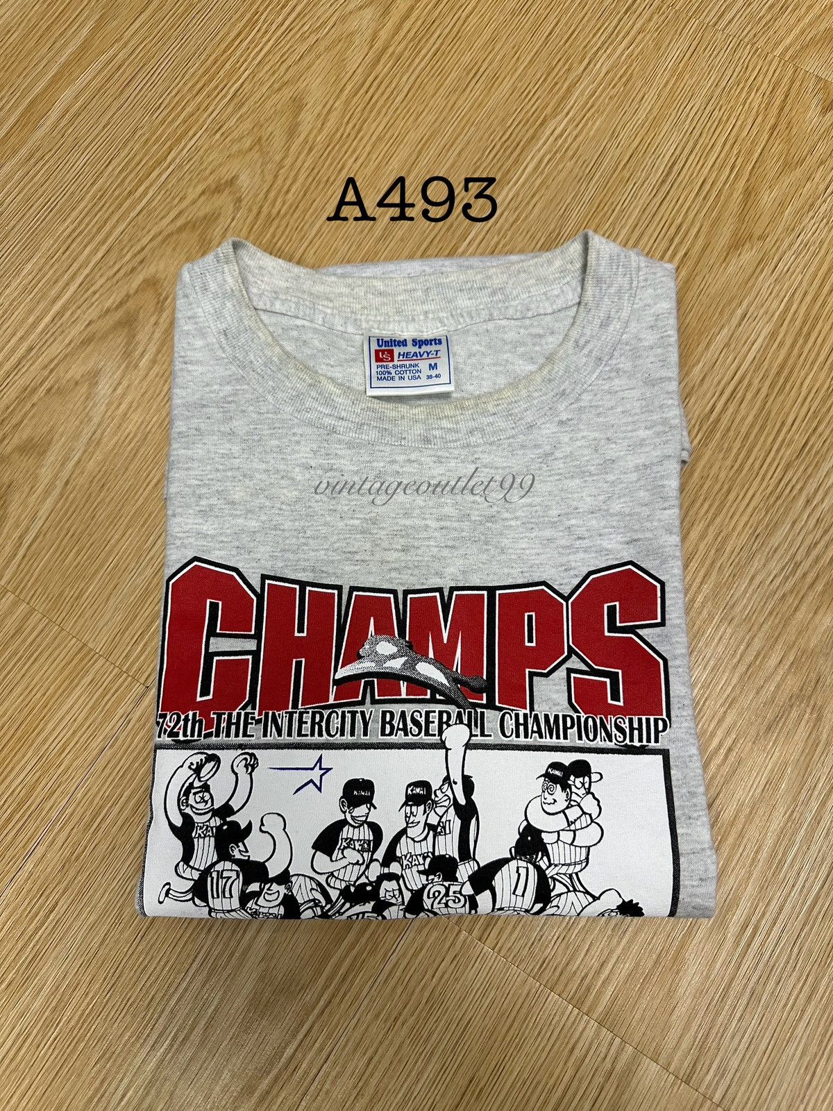 Vintage Vintage Japan Kawai Baseball Champion 90s A493 Size US M / EU 48-50 / 2 - 8 Thumbnail