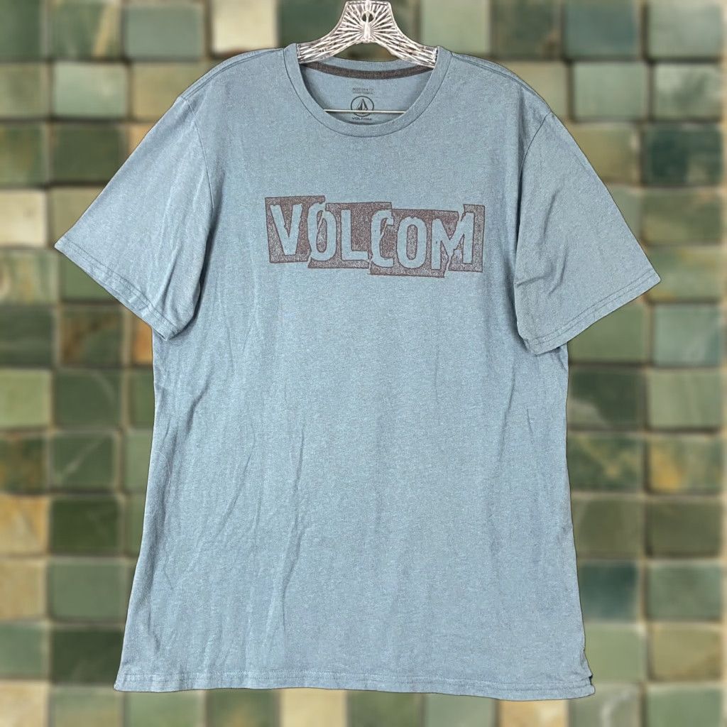 Volcom Volcom Graphic Tee Adult Large Blue Short Sleeve Mens Size US 33 - 1 Thumbnail