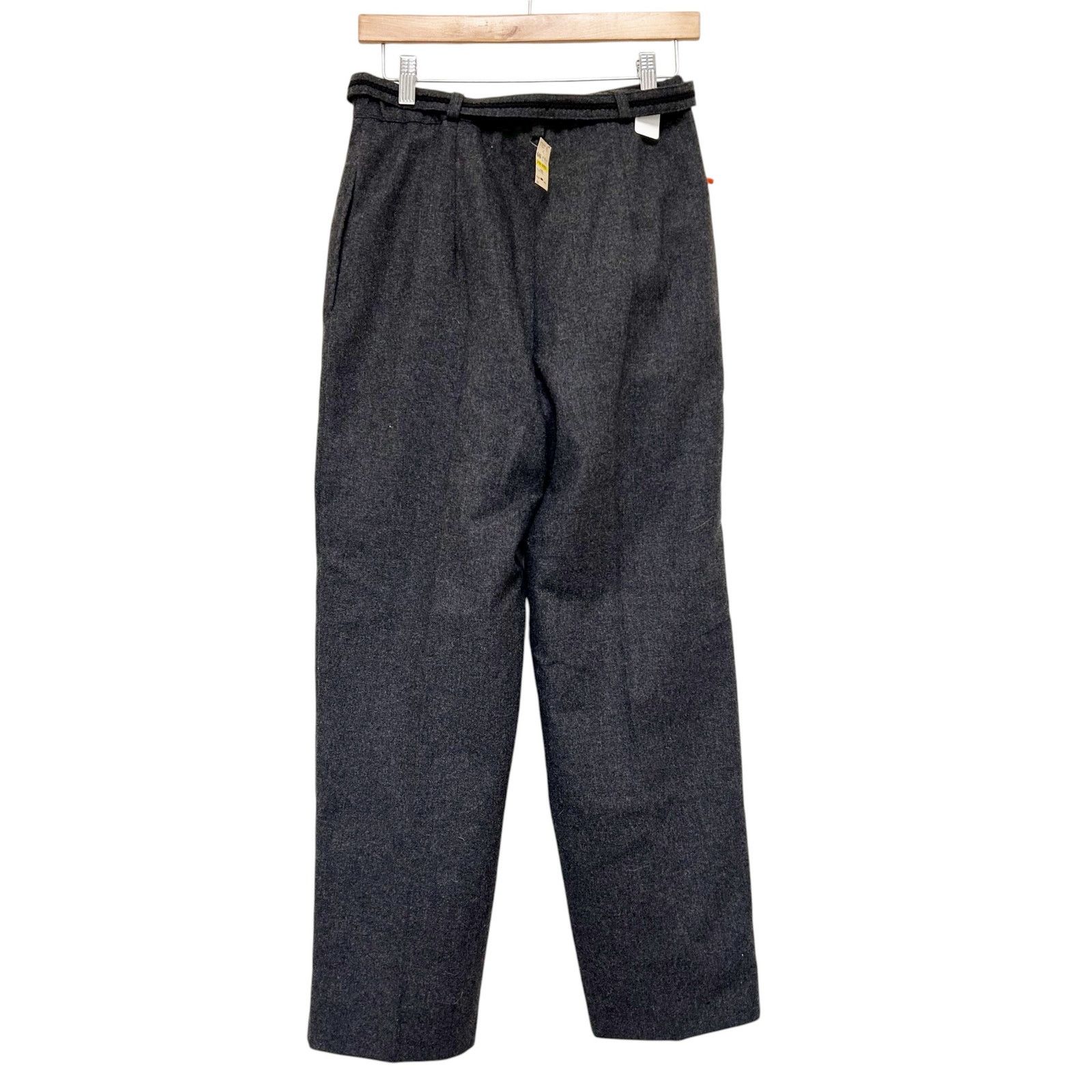Other Vintage Russ Petites Gray Wool Blend Trousers Sz 26 Size 26" / US 2 / IT 38 - 6 Thumbnail