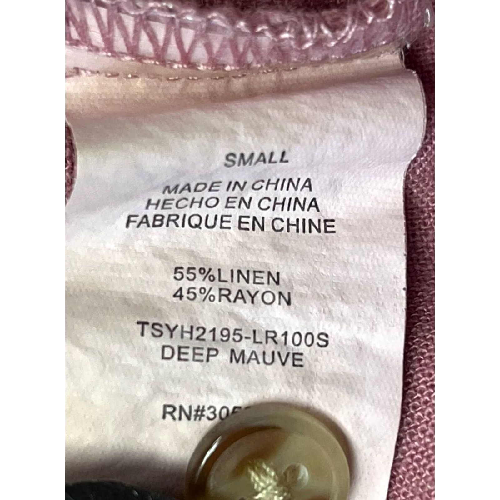 Pinko Luxe Apothetique Tank Women S Pink Sleeveless Cropped Linen Blend Round Neck Casual Party Workwear Travel Size S / US 4 / IT 40 - 6 Thumbnail
