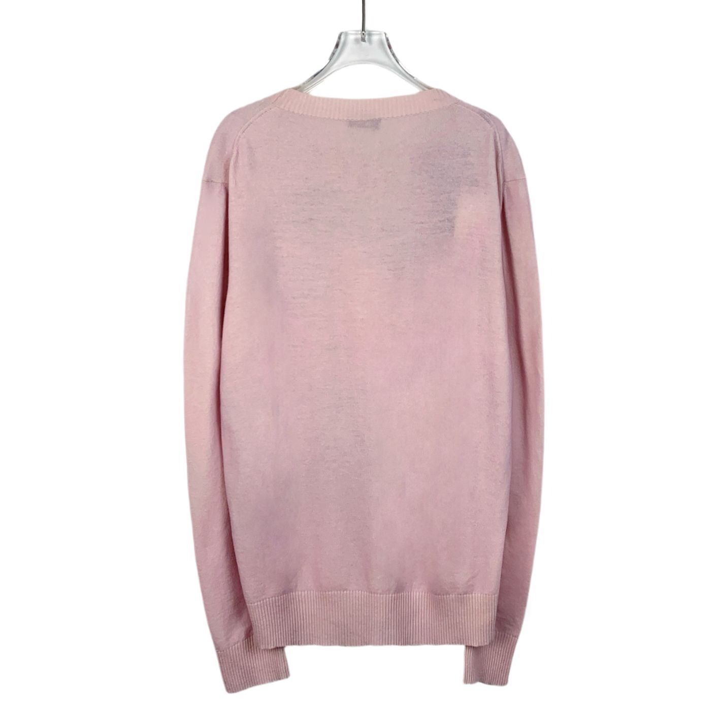 Dior Dior Pink Sweater With Blue Floral Print Long Sleeve Size L / US 10 / IT 46 - 2 Thumbnail