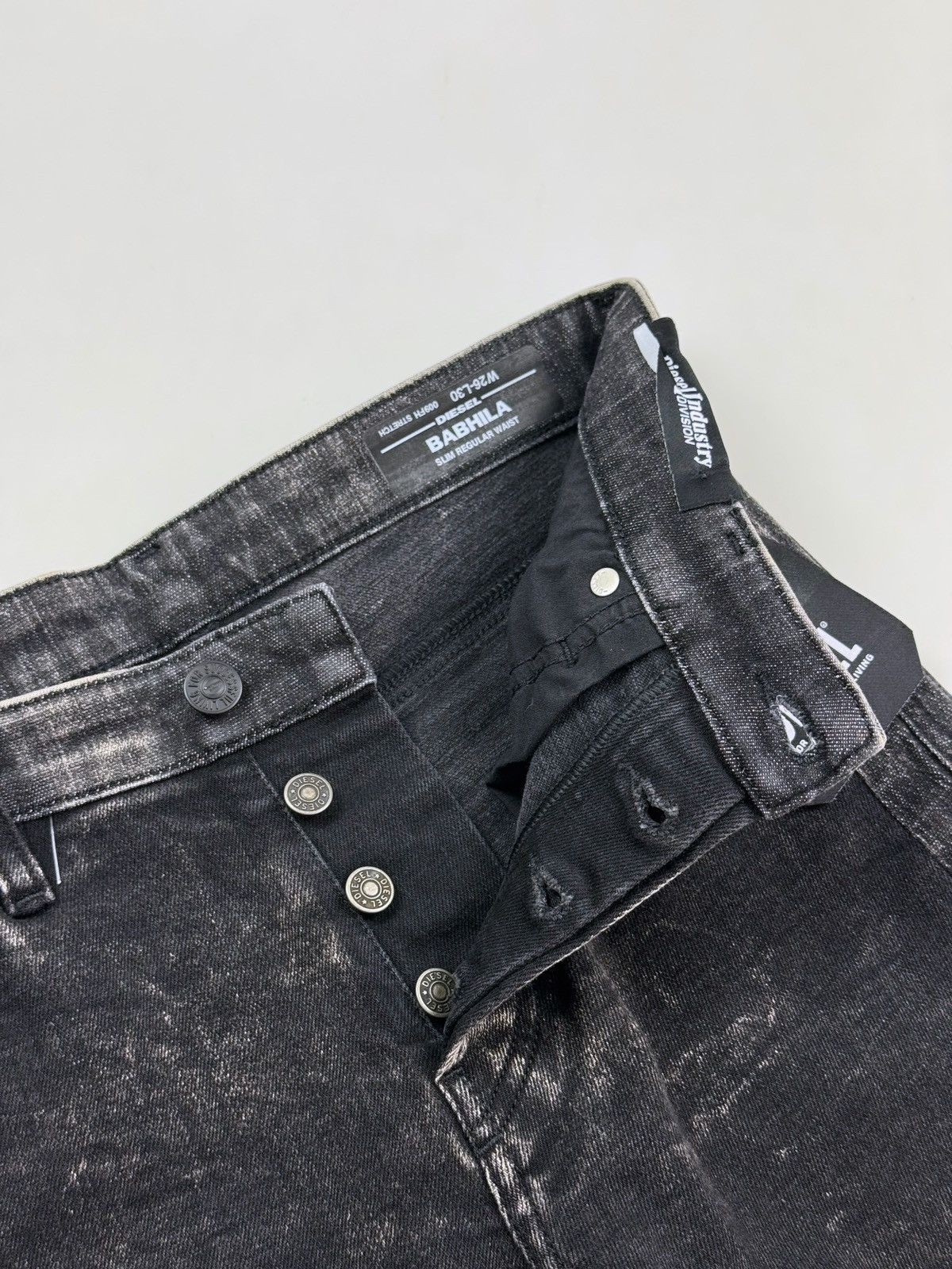 Diesel New! Diesel Babhila Skinny Washed Black Women’s Jeans Size 28" / US 6 / IT 42 - 7 Thumbnail