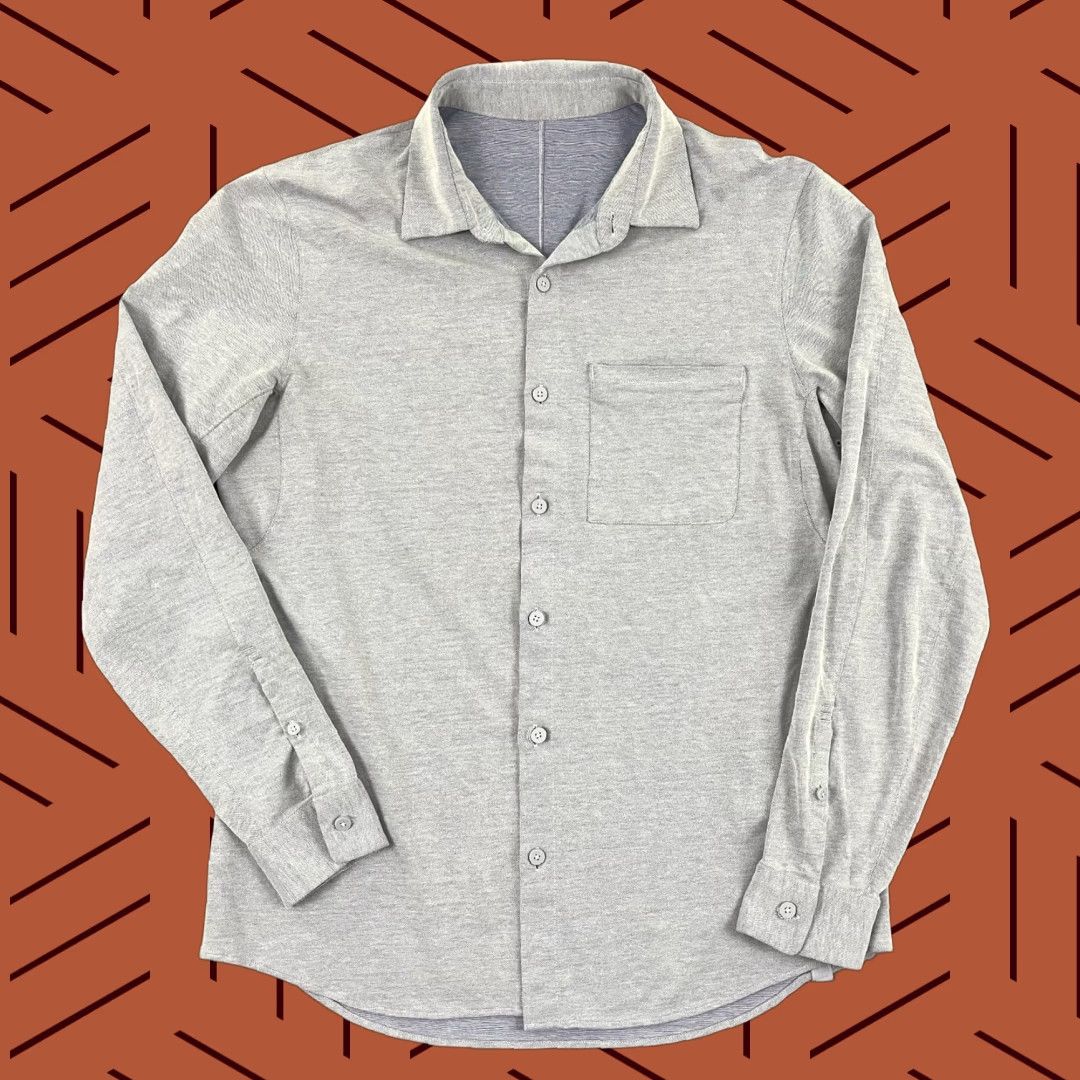 Lululemon Lululemon Shirt Mens Large Blue Performance Button Up Long Sleeve Stretch Casual Size US L / EU 52-54 / 3 - 1 Thumbnail
