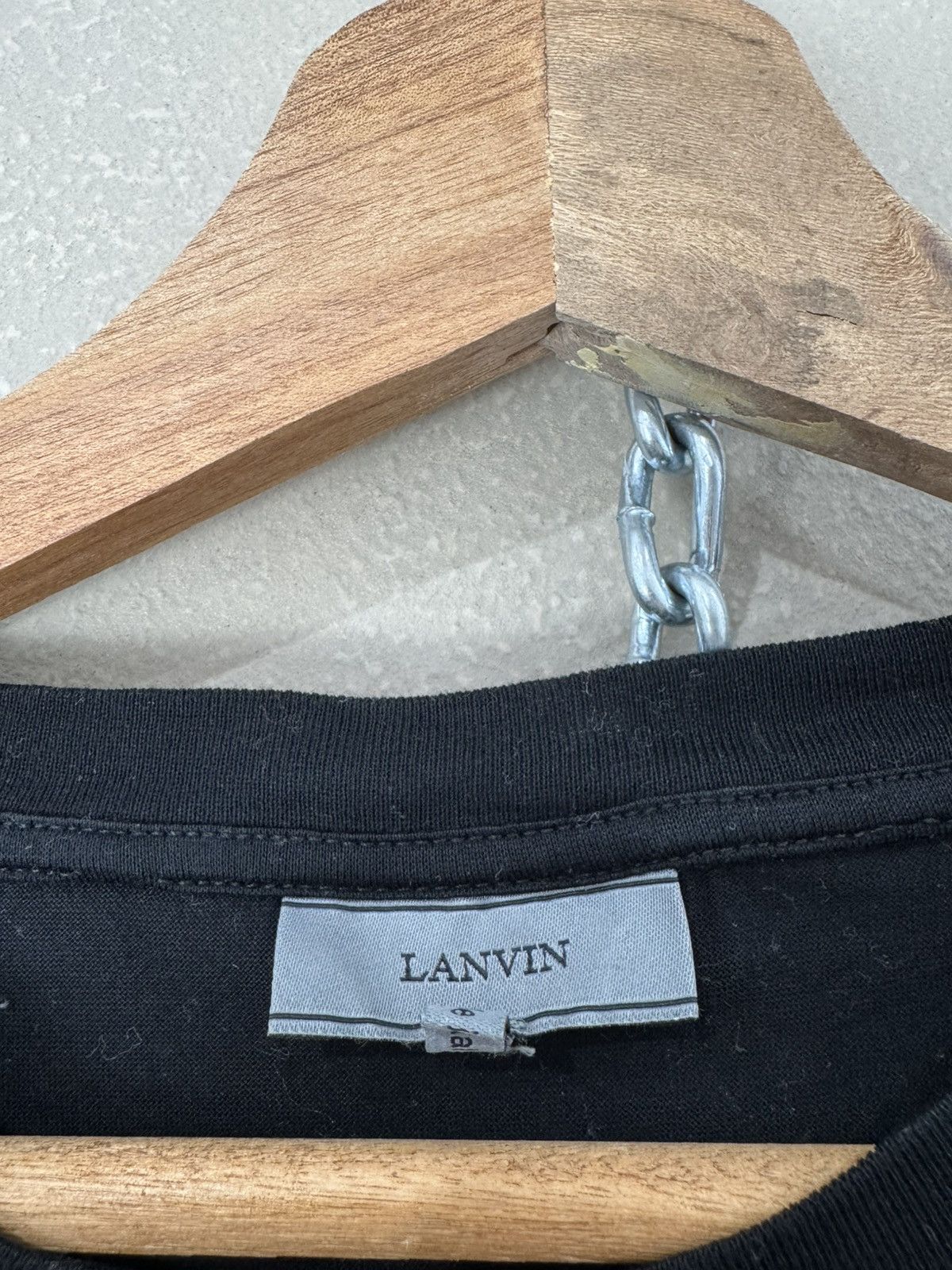 Lanvin Lanvin T-shirt Designer Italy Abstract arrow Logo Tee Size US M / EU 48-50 / 2 - 2 Thumbnail