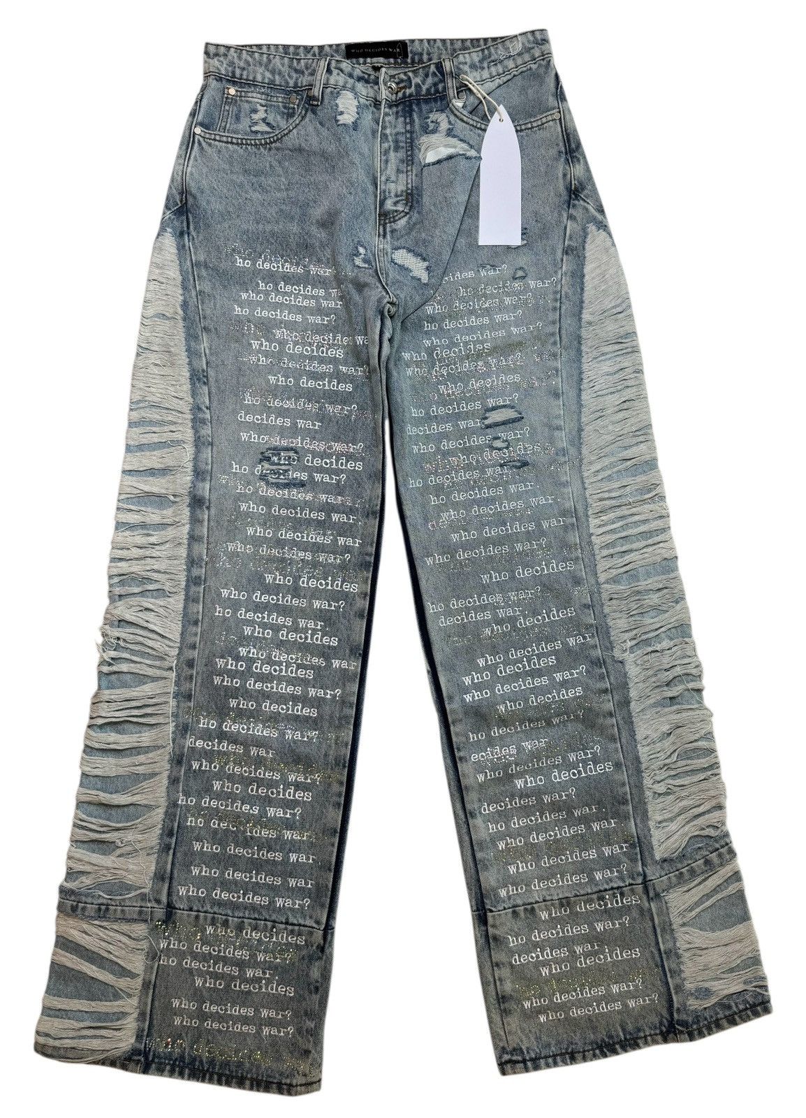 Who decides war ultra flare scripture denim sky