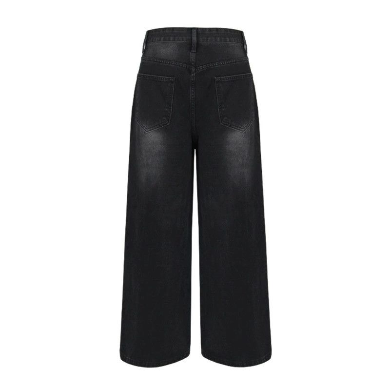 Japanese Brand × Jean Washed distressed punk loose men's street retro jeans Size US 32 / EU 48 - 2 Thumbnail