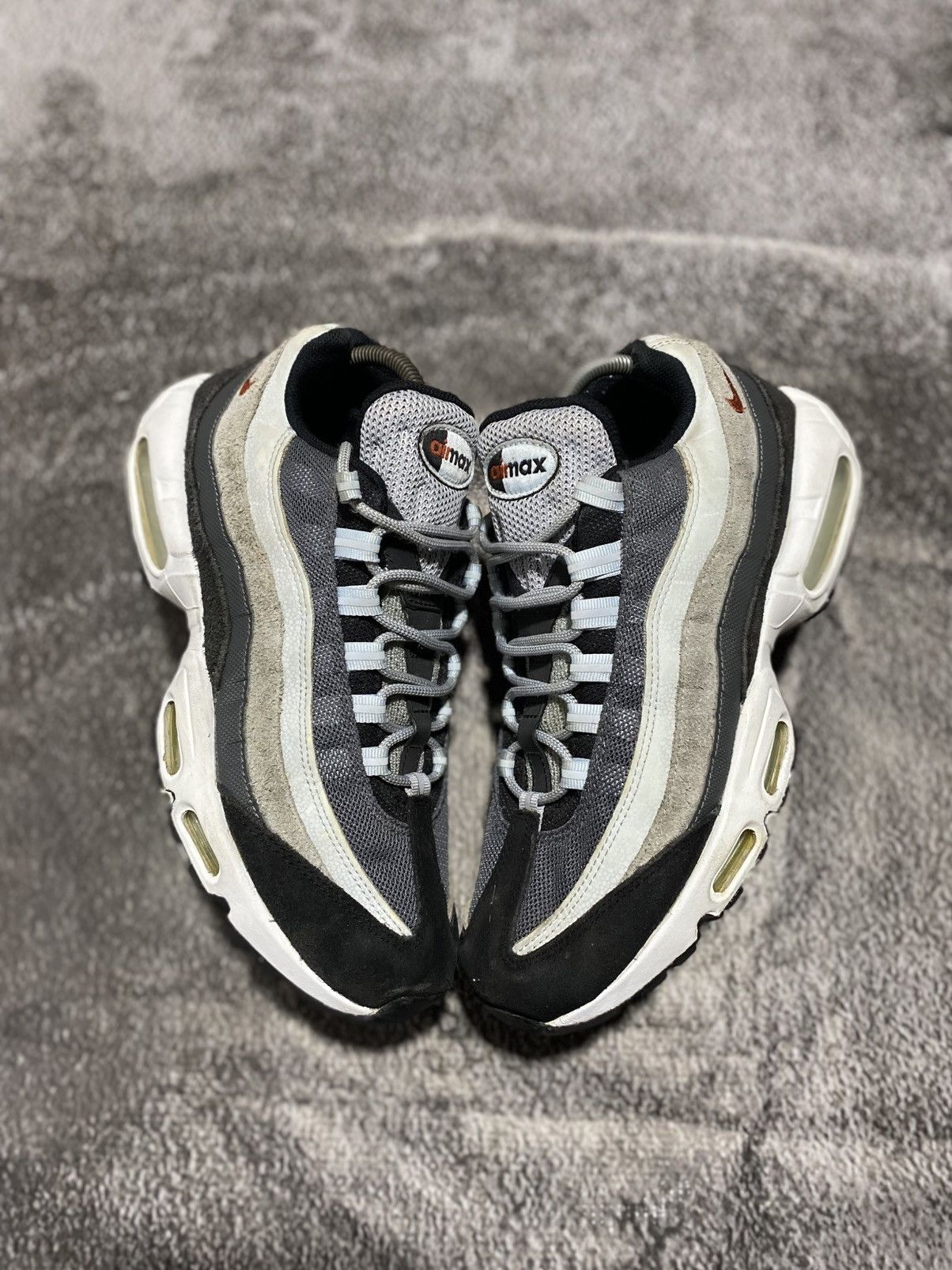 Nike Nike Air Max 95 Wolf Grey Rugged Orange Size US 10 / EU 43 - 3 Thumbnail