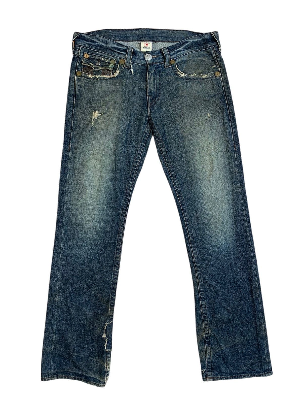 True Religion Y2K 2000’s True Religion Ricky Regular Fit Denim Size US 36 / EU 52 - 1 Thumbnail