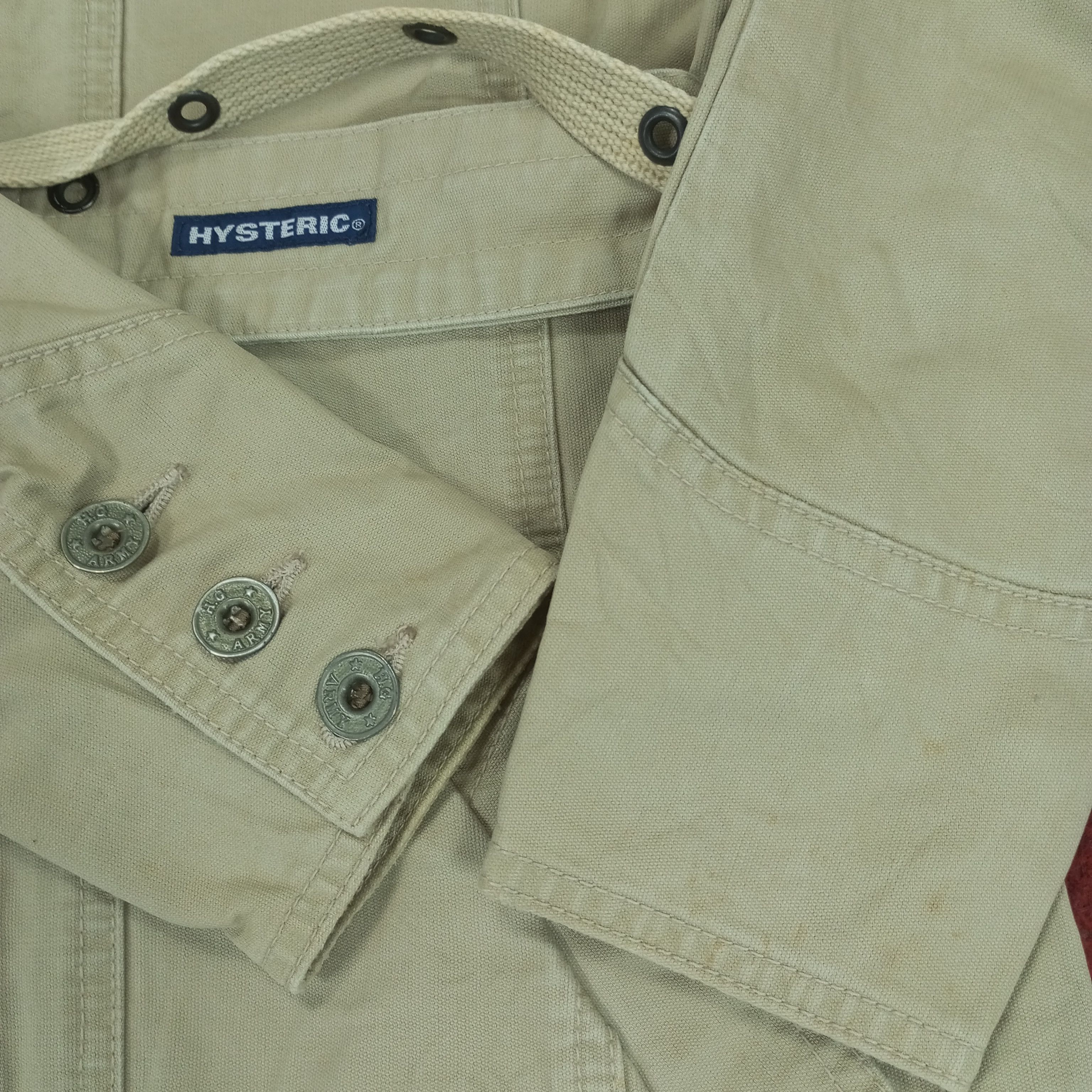 Hysteric Glamour × Japanese Brand × Vintage Hysteric Glamour Winter Style Custom Art Trench Jacket Size XS / US 0-2 / IT 36-38 - 10 Thumbnail