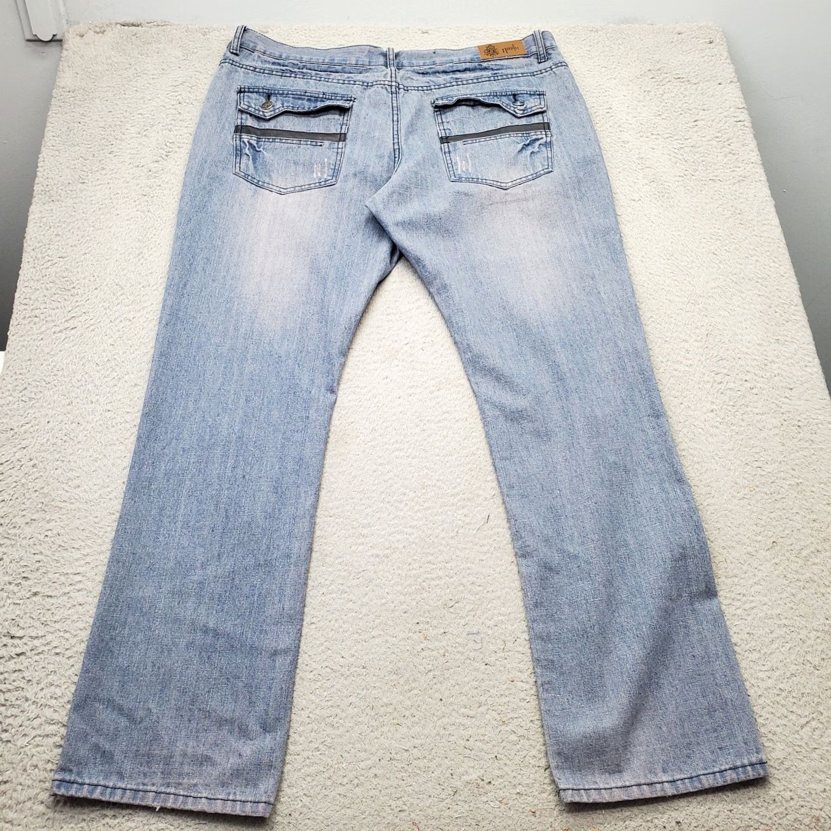 Denime VINTAGE Nostic Jeans Baggy Men Size 42 Navy Denim 5-Pocket Relaxed Mid Rise Comfort Shirt? Size US 42 / EU 58 - 2 Thumbnail