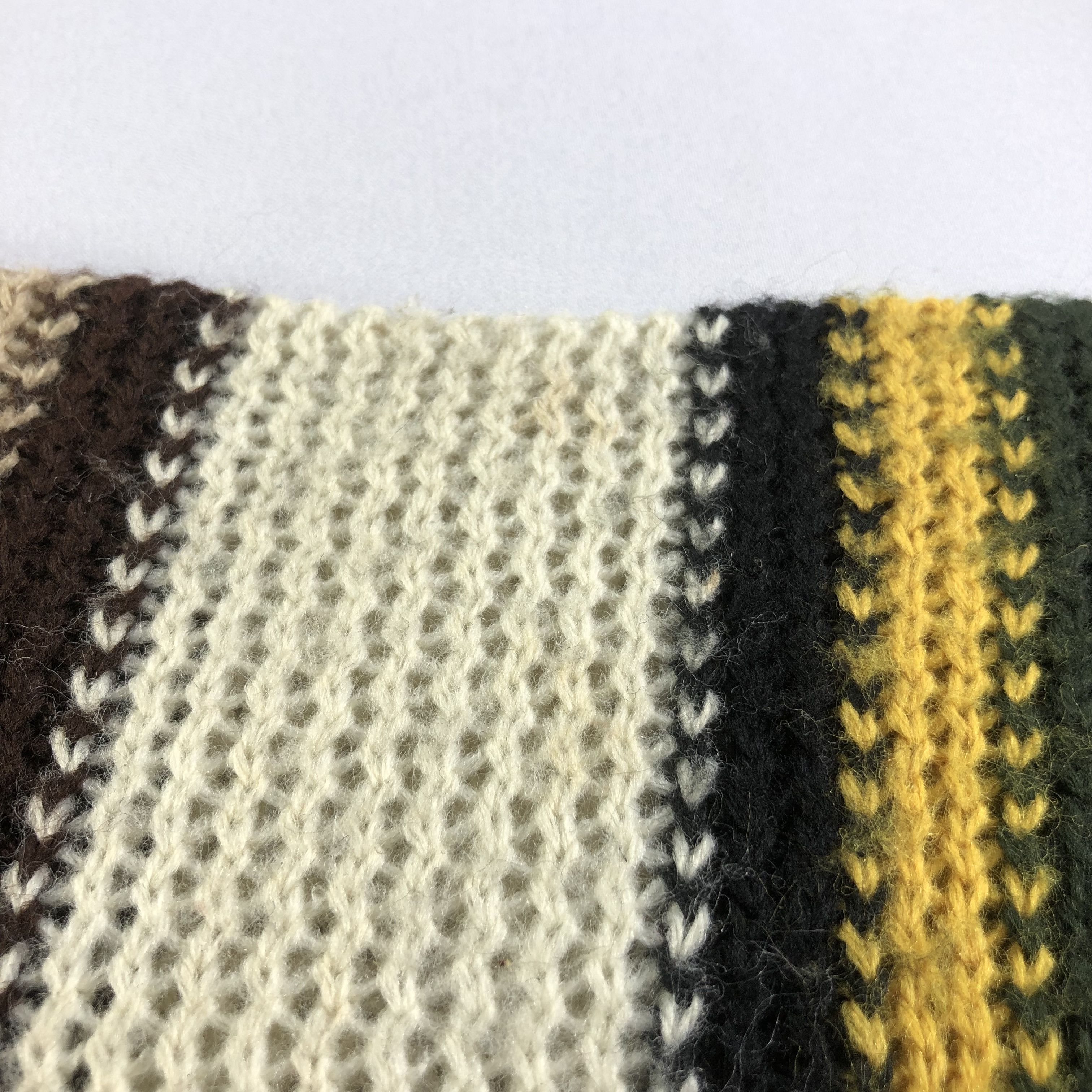 Takeo Kikuchi Takeo Kikuchi Striped Knit Scarf Muffler V1688 Size ONE SIZE - 5 Thumbnail