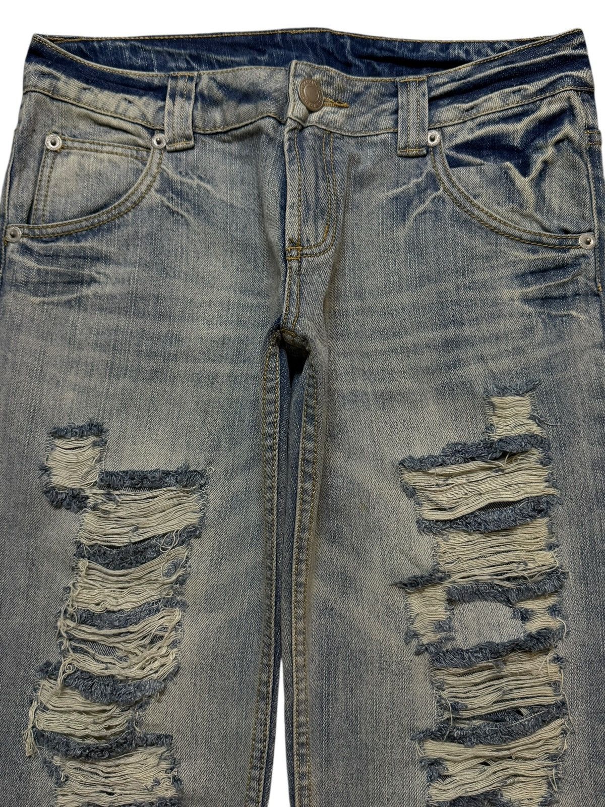 If Six Was Nine Vintage Y2K Japanese Brand Faded Ripped Style Distressed Size US 31 - 3 Thumbnail