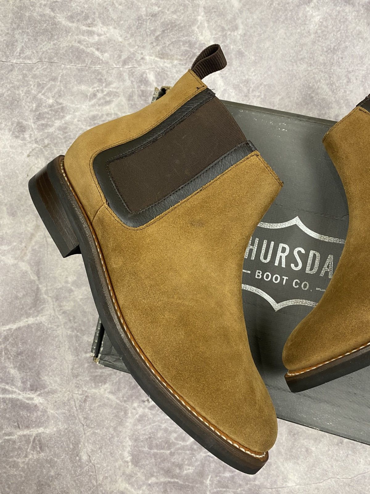 Thursday Boot Company Honey Suede Duke Wide Boots Size:9.5US