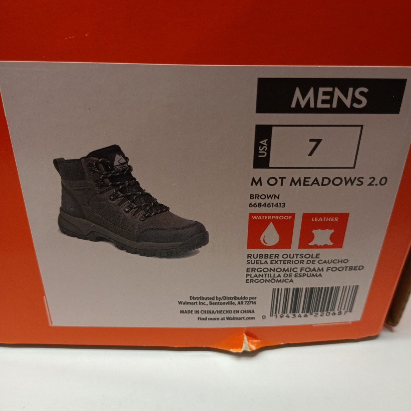 Other Ozark Trail Men's Hikers Leather Boots Meadows 2.0 Size 7 Size US 7 / EU 40 - 8 Thumbnail