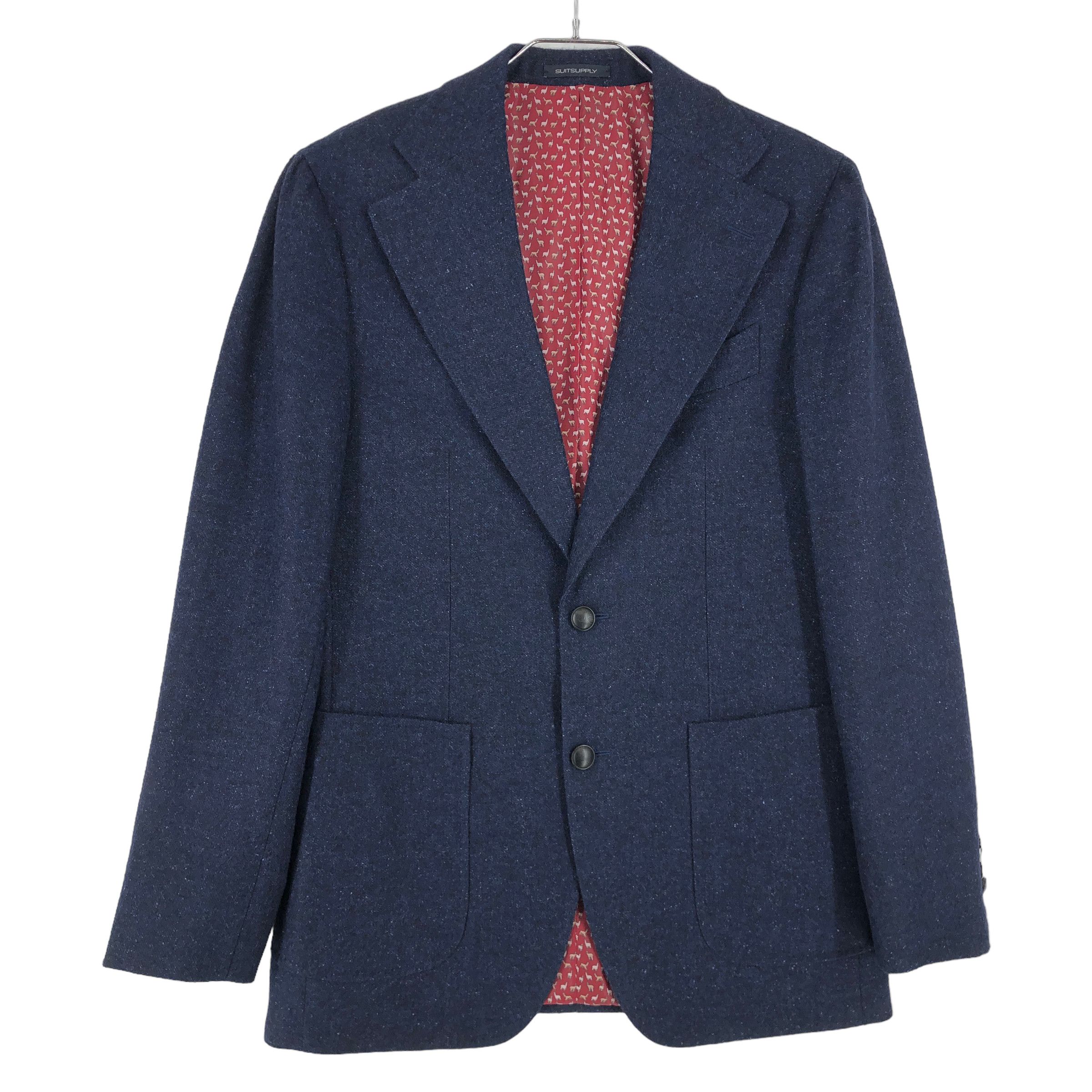 Suitsupply Havana Wide Lapel Alpaca Silk Formal Suit 38 - W32 L30 Size 38R - 2 Thumbnail
