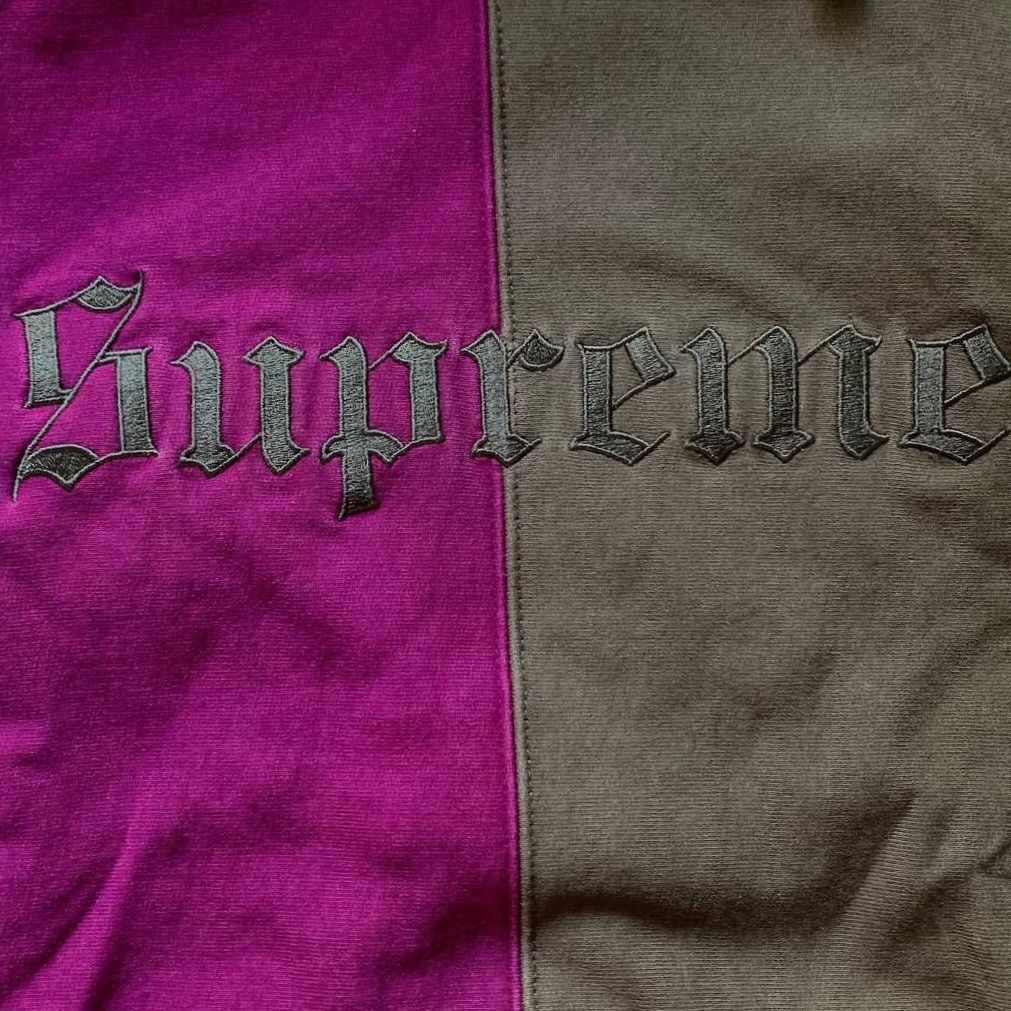 Supreme Supreme Split Old English Hooded Sweatshirt FW17 Size US L / EU 52-54 / 3 - 2 Thumbnail