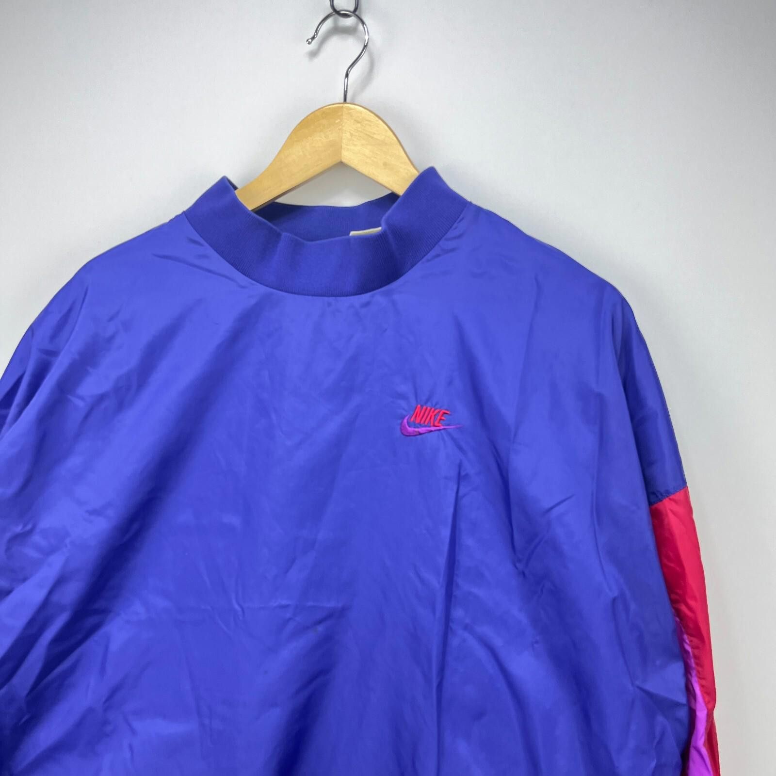 Nike Vintage '80s Nike Pullover Windbreaker Jacket Thermal XL Size US XL / EU 56 / 4 - 2 Thumbnail