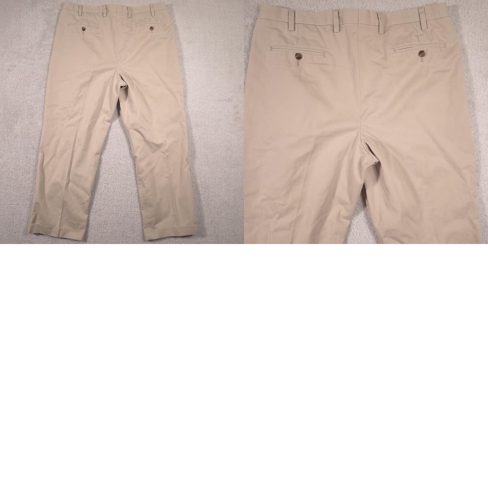 Eddie Bauer Eddie Bauer Khakis Chino Pants Mens 40x29 Beige Relaxed Fit Pleated Cuffed Vintage No Size US 40 / EU 56 - 9 Thumbnail
