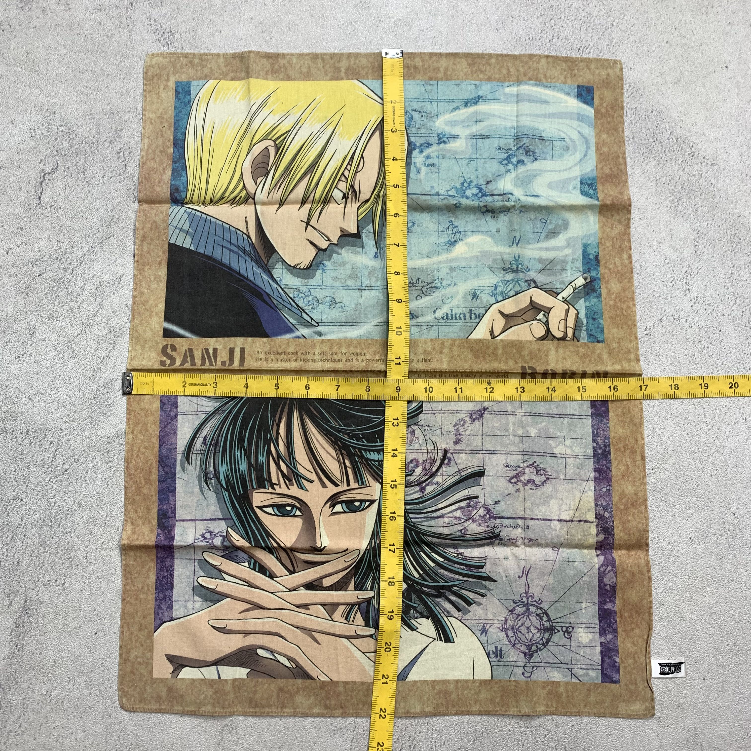 Anime One Piece Sanji Handkerchief Neckerchief Bandana Scarf Size ONE SIZE - 5 Thumbnail