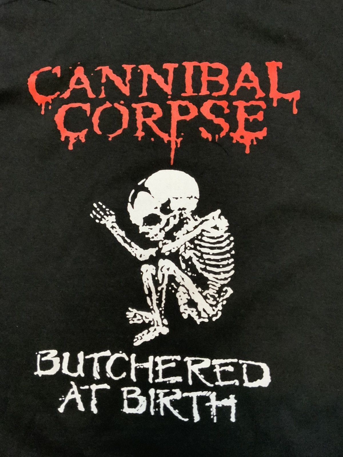Band Tees Cannibal Corpse Butchered At Birth Metal Skeleton T-Shirt Size US L / EU 52-54 / 3 - 5 Thumbnail