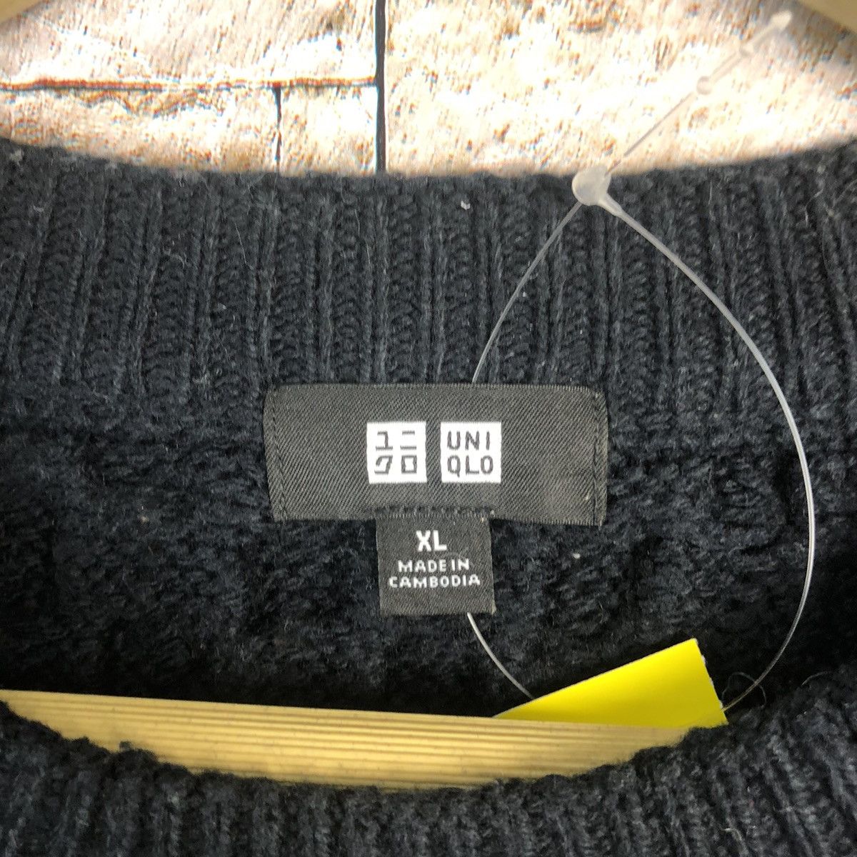 Homespun Knitwear × Japanese Brand Uniqlo Dark Blue cable Knitwear #A758 Size US XL / EU 56 / 4 - 9 Thumbnail