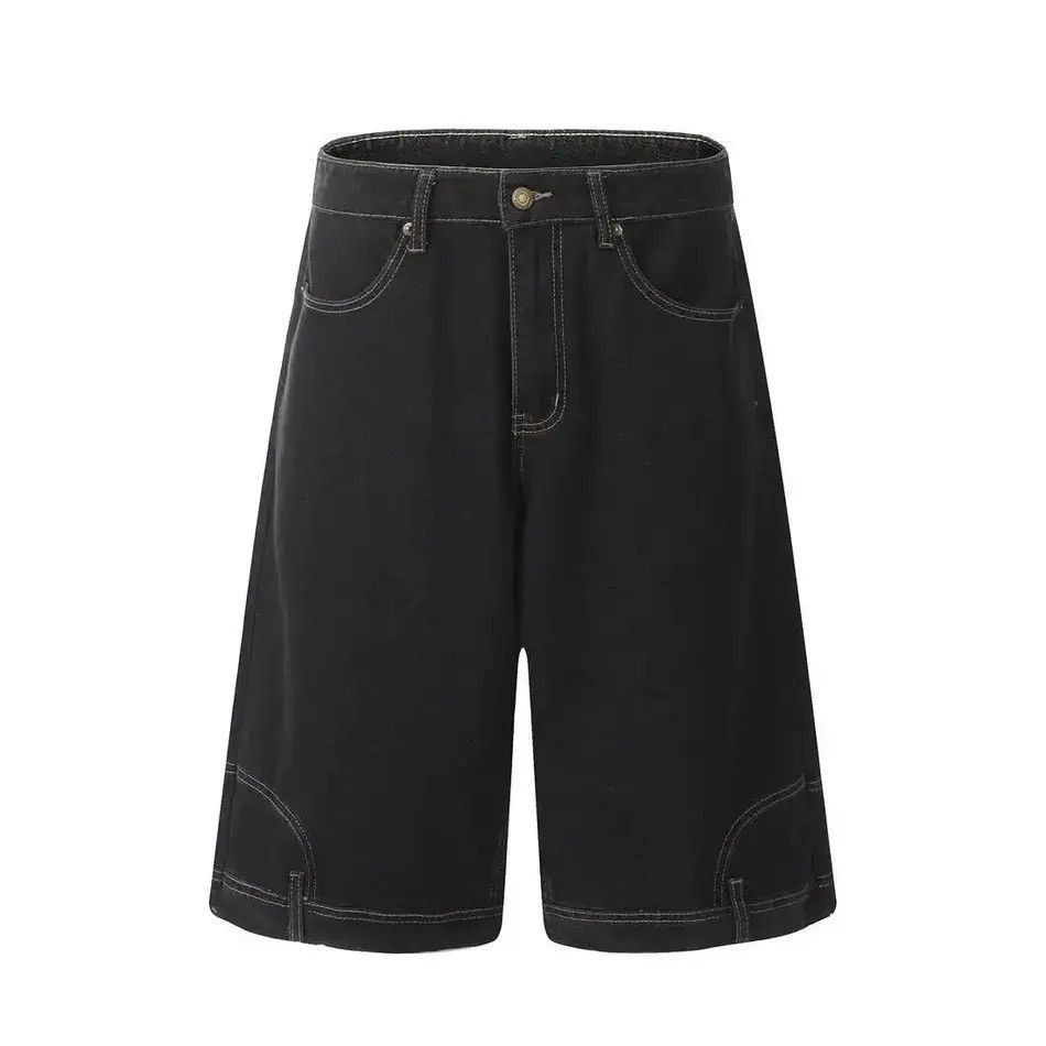 Japanese Brand Inverted Denim Jorts Vintage Style Baggy Hip Hop Party Size US 32 / EU 48 - 4 Thumbnail