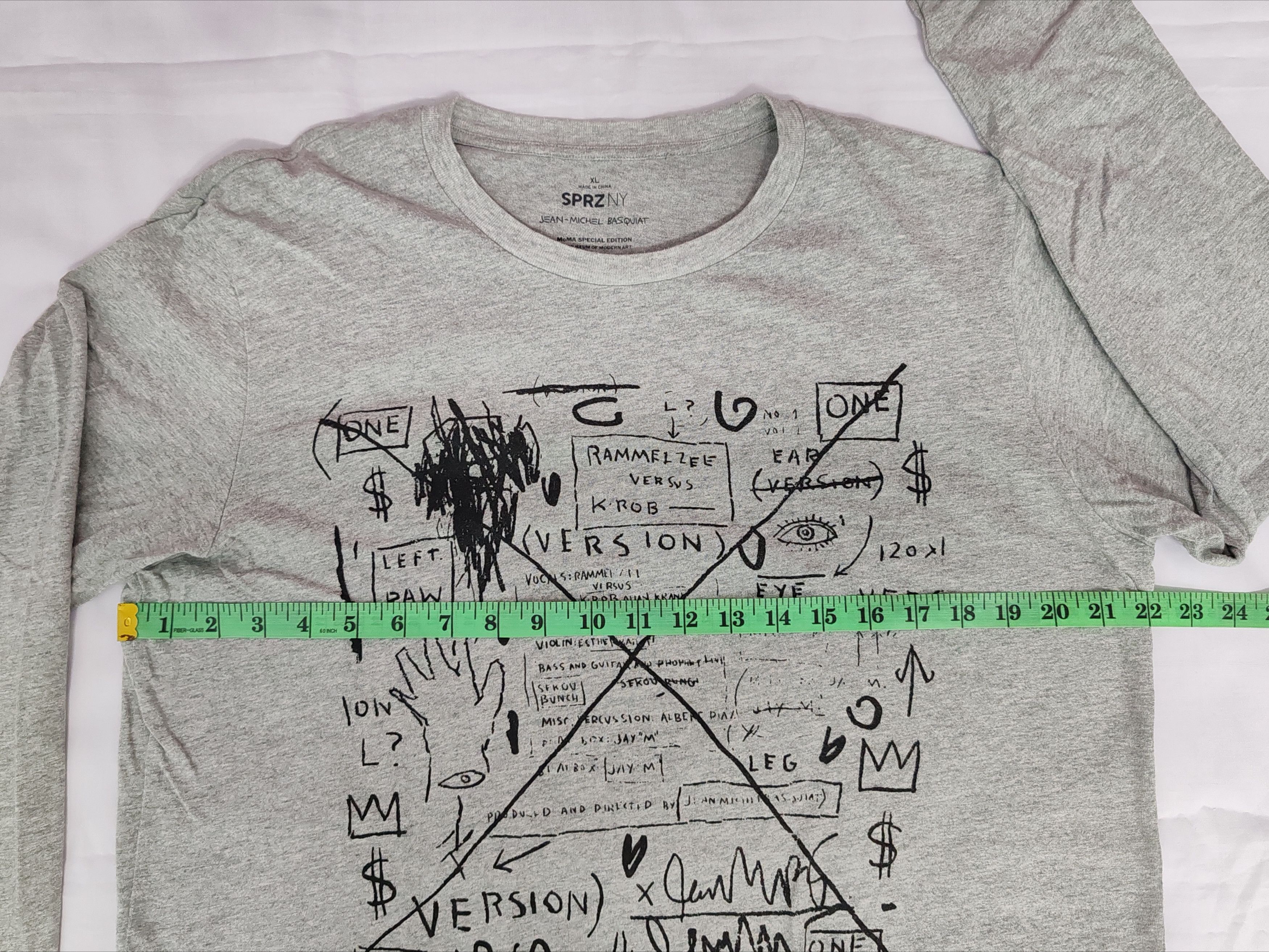 Jean-Michel Basquiat Jean Michel Basquiat Long Sleeve Tee Art Designer Size US XL / EU 56 / 4 - 5 Thumbnail