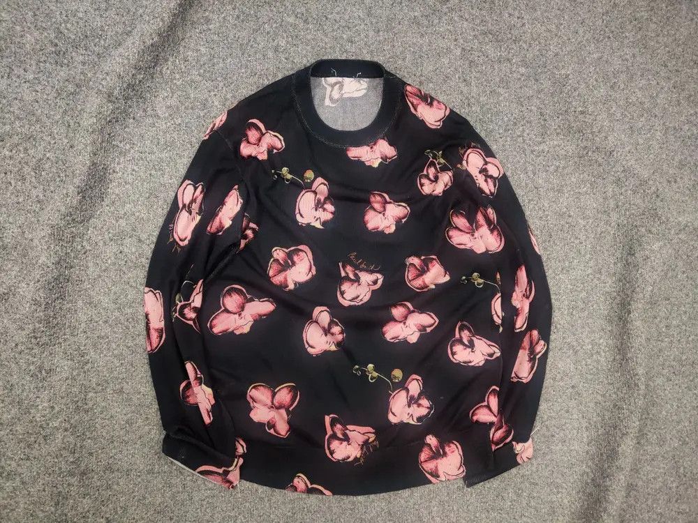 Paul Smith Paul Smith Orchid Logo Cotton Jumper Crew Neck Sweatshirt Size US S / EU 44-46 / 1 - 2 Thumbnail