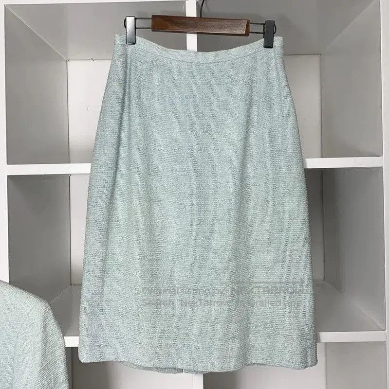 Burberry Burberry Green Cotton Blend Dress. Size M / US 6-8 / IT 42-44 - 4 Thumbnail
