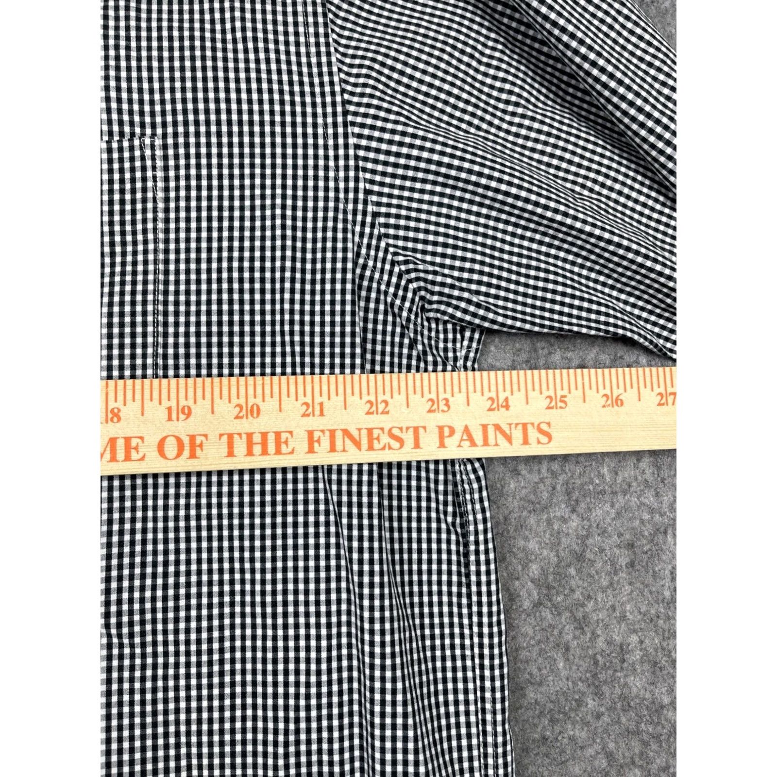 Vintage Lucchese Shirt Mens Large Black Gingham Check Button-Up Western Shirt Size US L / EU 52-54 / 3 - 7 Thumbnail