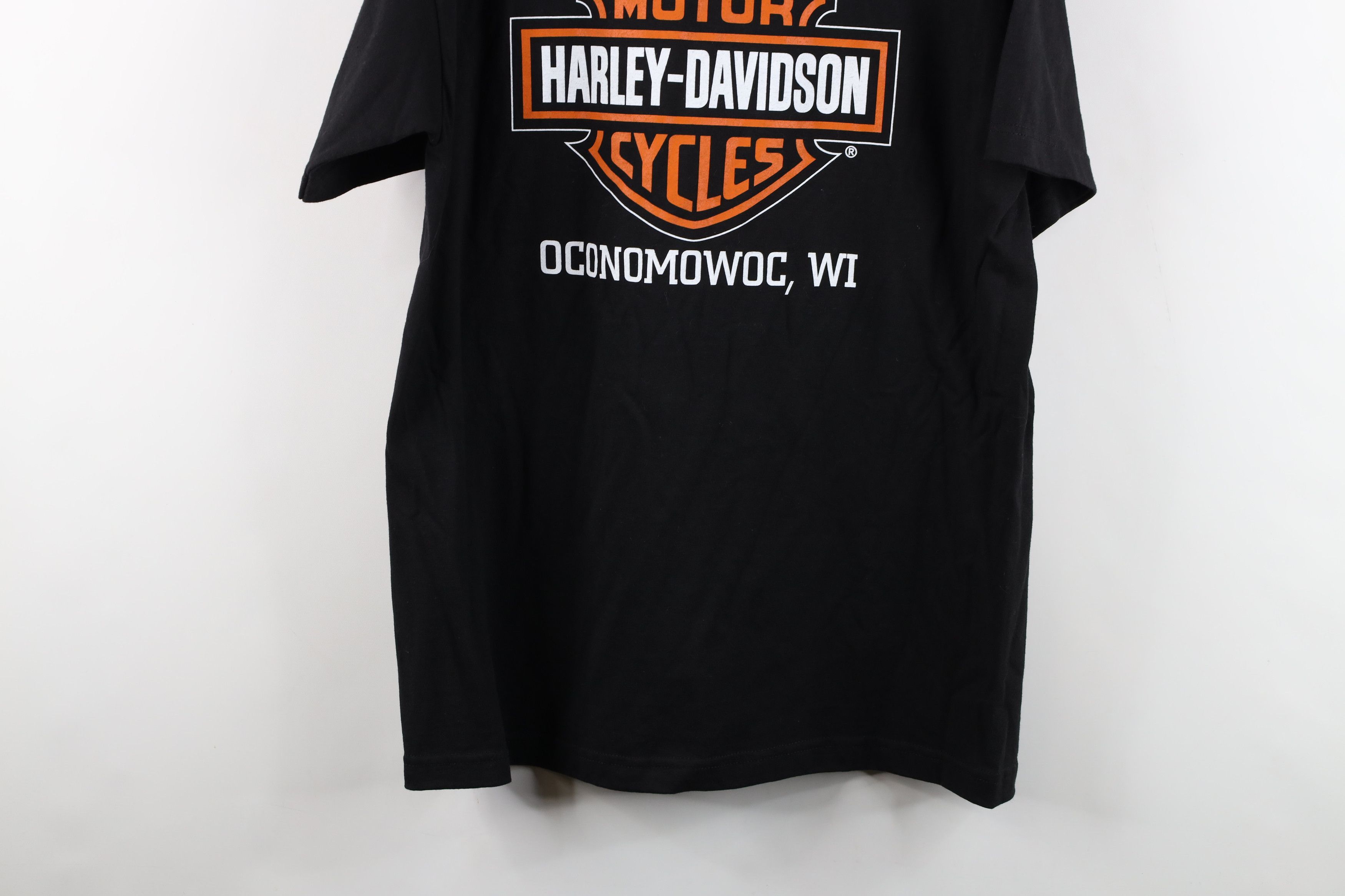 Harley Davidson × Vintage Y2K Harley Davidson Spell Out Big Logo Short Sleeve T-Shirt Size US L / EU 52-54 / 3 - 16 Thumbnail