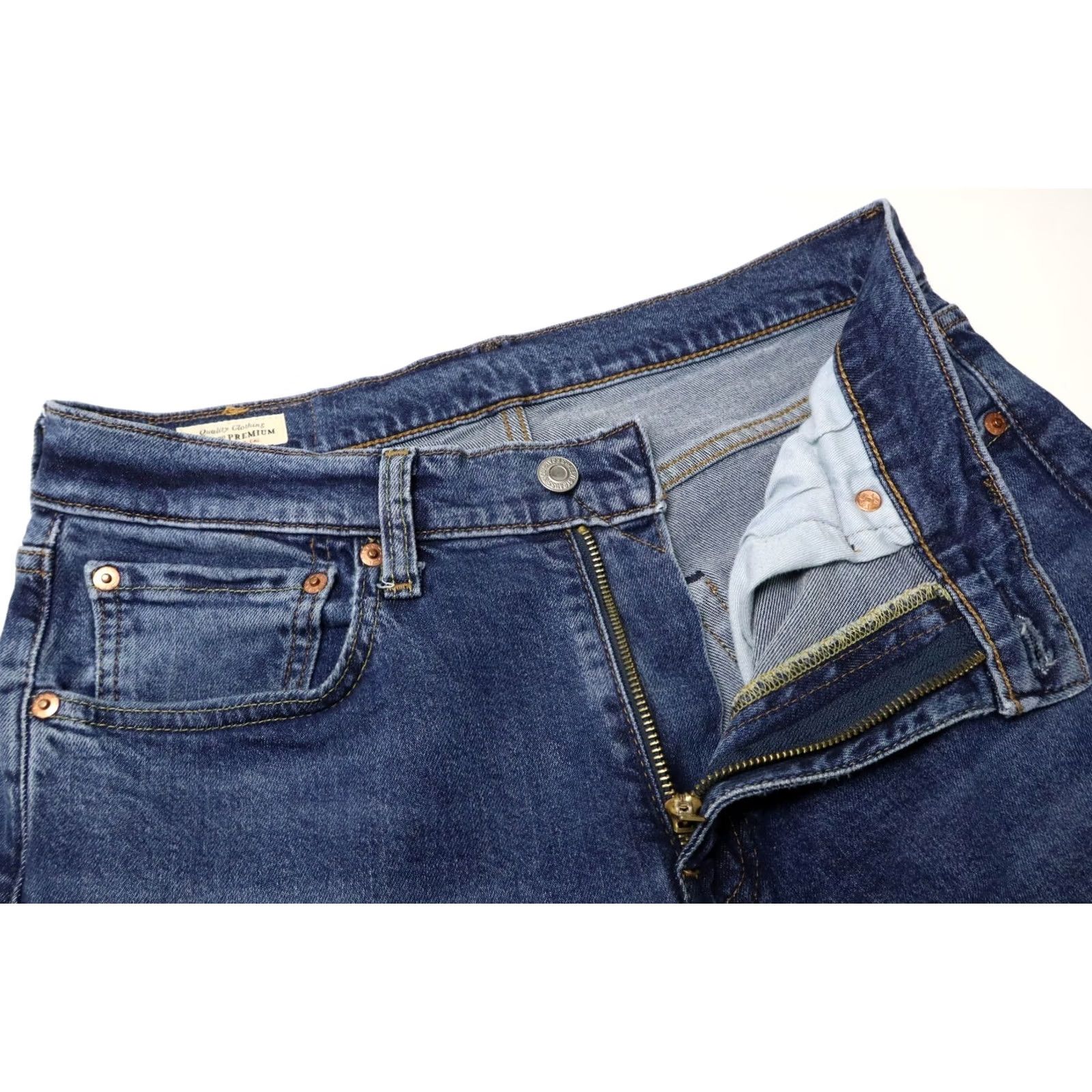 Levi's LEVI'S Lot 512 Premium Big E Jeans Men's W32/L32 Blue Tapered Whiskers Size US 32 / EU 48 - 4 Thumbnail
