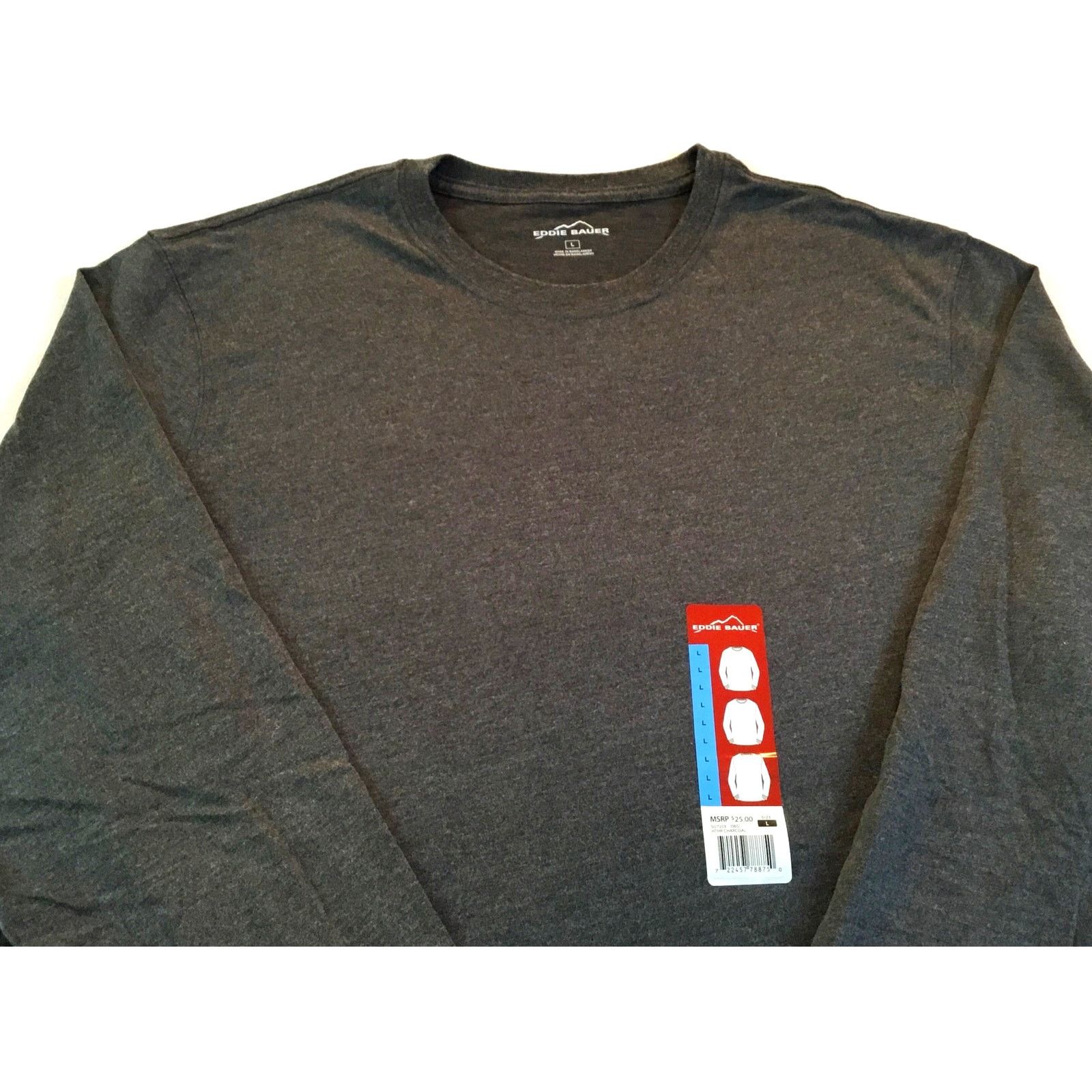 Eddie Bauer Eddie Bauer Heather Charcoal Gray Long Sleeve T-Shirt L NWT Size US L / EU 52-54 / 3 - 2 Thumbnail