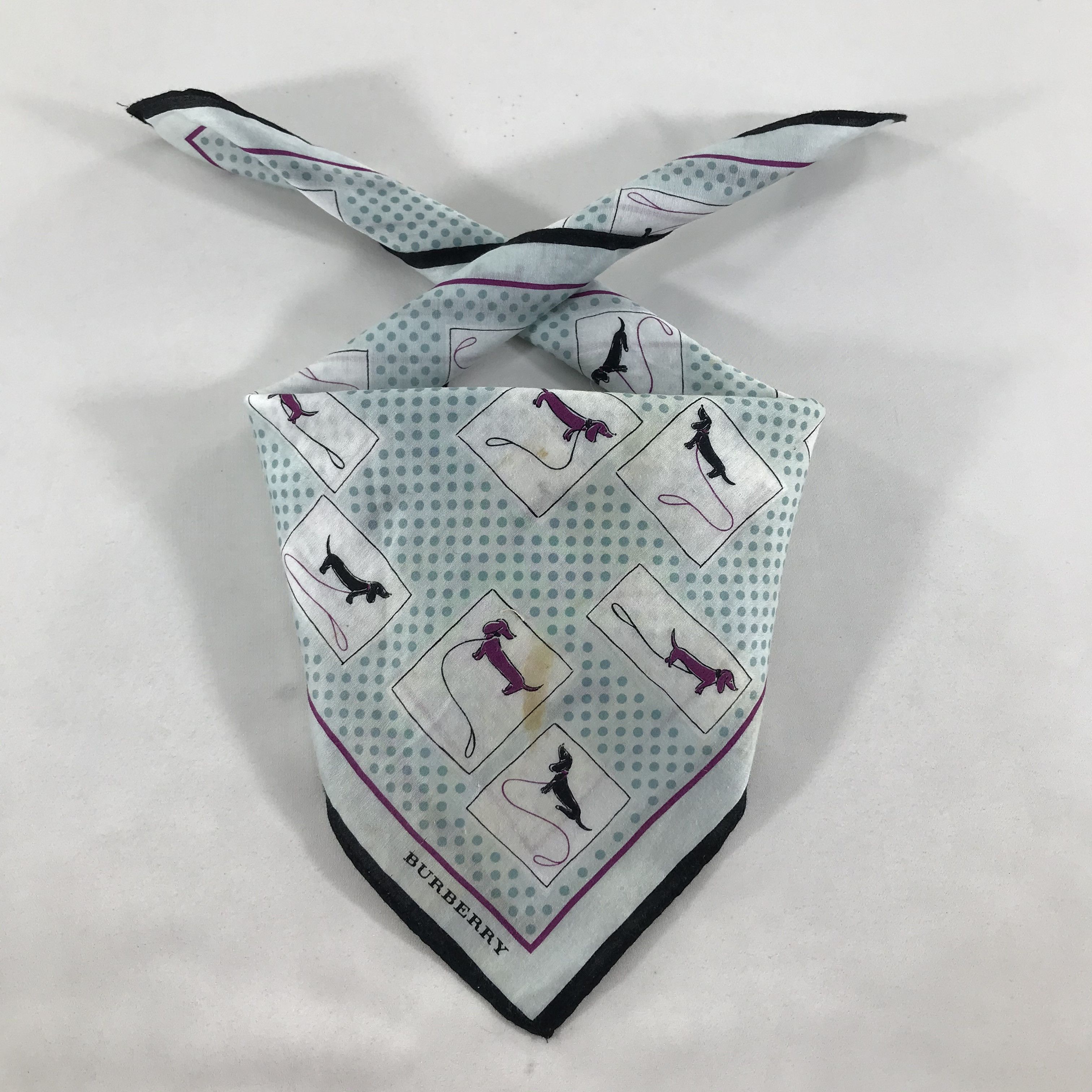 Burberry × Vintage Burberry Bandana / Handkerchief / Neckerchief - S1883 Size ONE SIZE - 5 Thumbnail