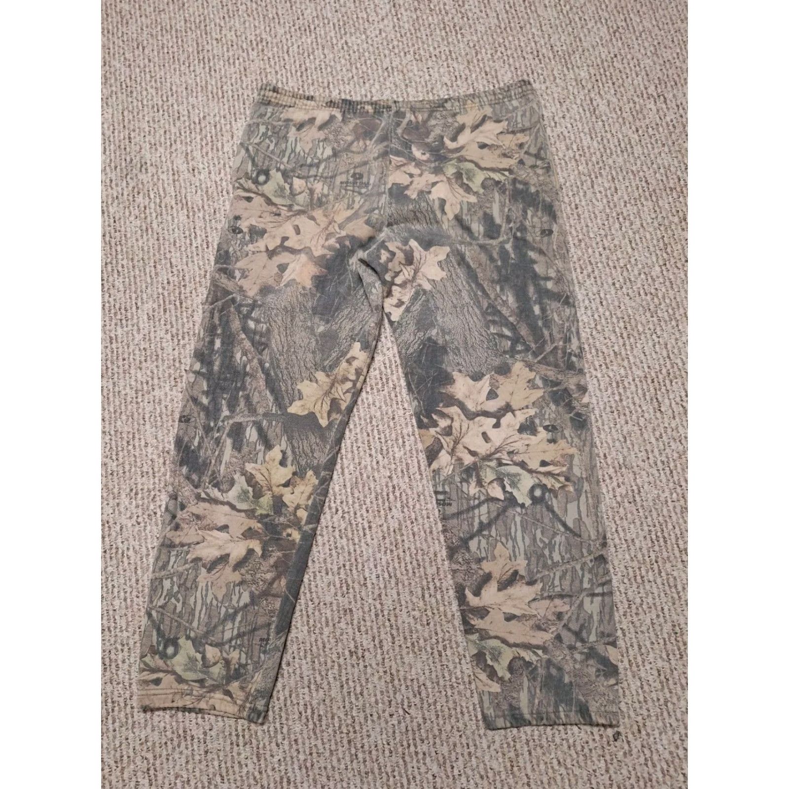 Jerzees VINTAGE Jerzees Outdoor Camouflage Sweatpants Unisex Adults XL Green Jogger Men’s (Elastic Flaws) Size US 36 / EU 52 - 5 Thumbnail