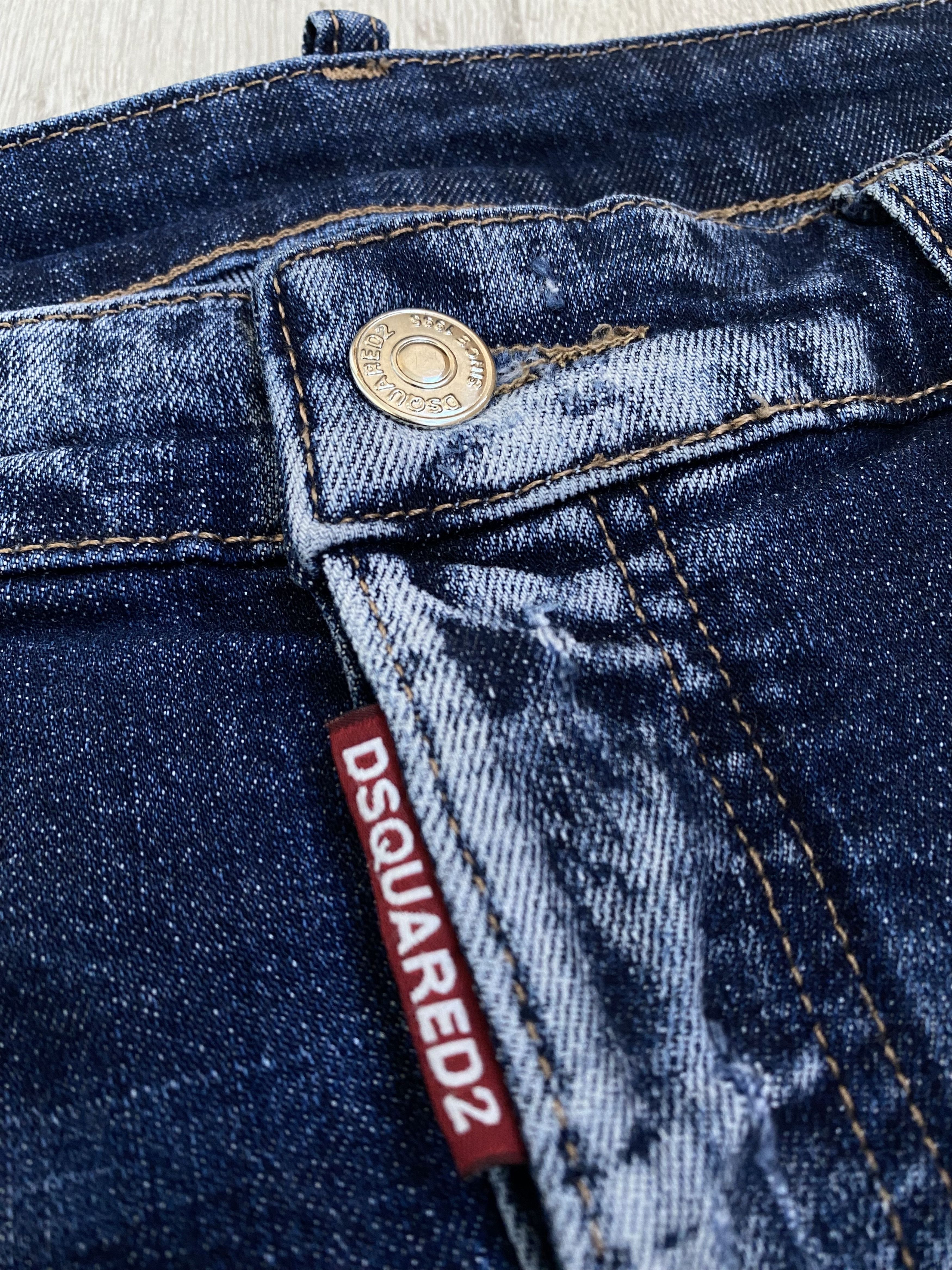 Dsquared2 × Hysteric Glamour × If Six Was Nine Rare vintage y2k Dsquared2 distressed painted skinny jeans Size US 38 / EU 54 - 10 Thumbnail