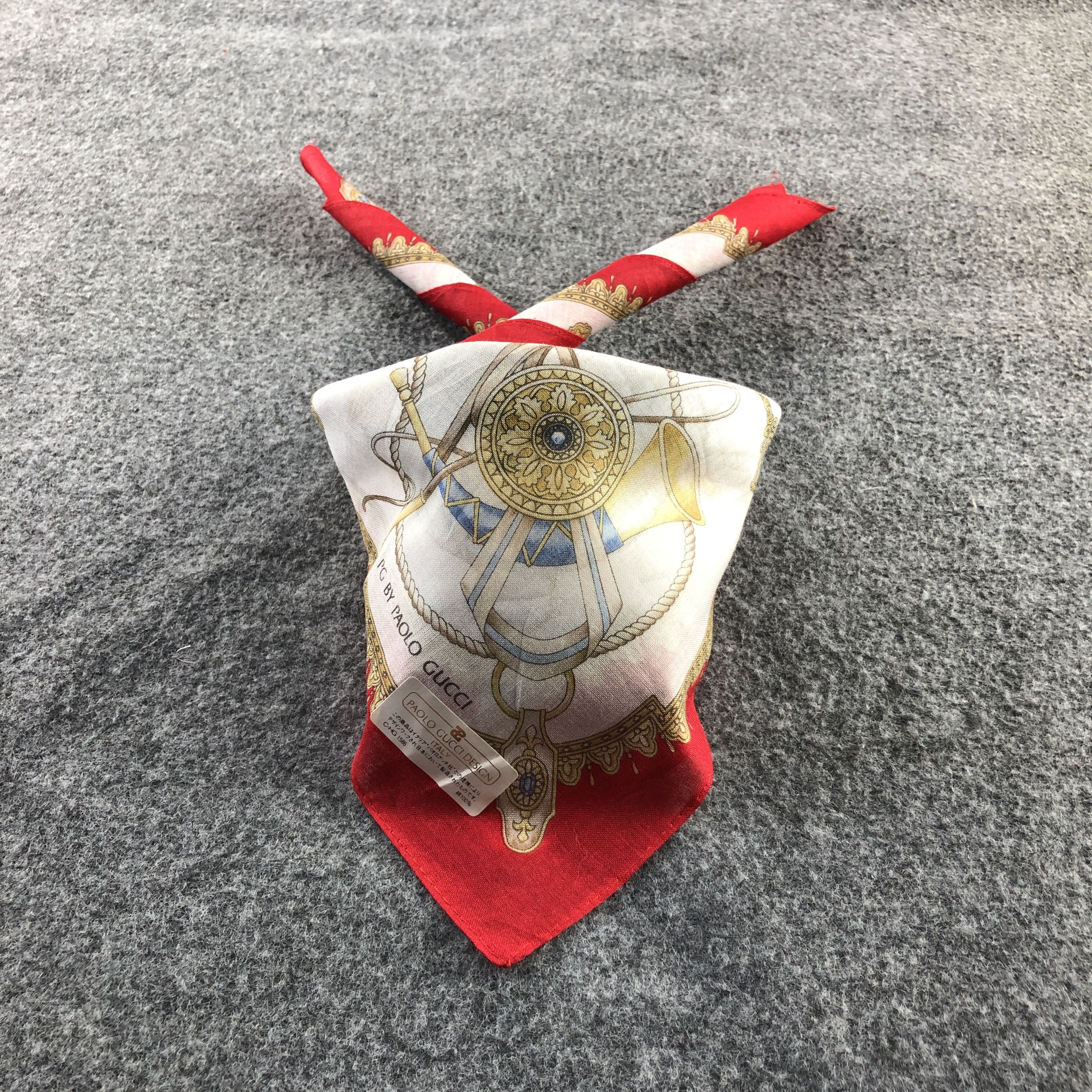 Paolo Gucci Paolo Gucci Handkerchief Neckerchief Bandana H2513 Size ONE SIZE - 1 Thumbnail
