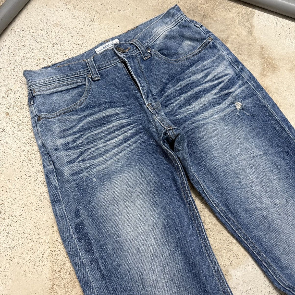 Japanese Brand Robble Whisker Distressed Straight Denim Pants Size US 28 / EU 44 - 4 Thumbnail