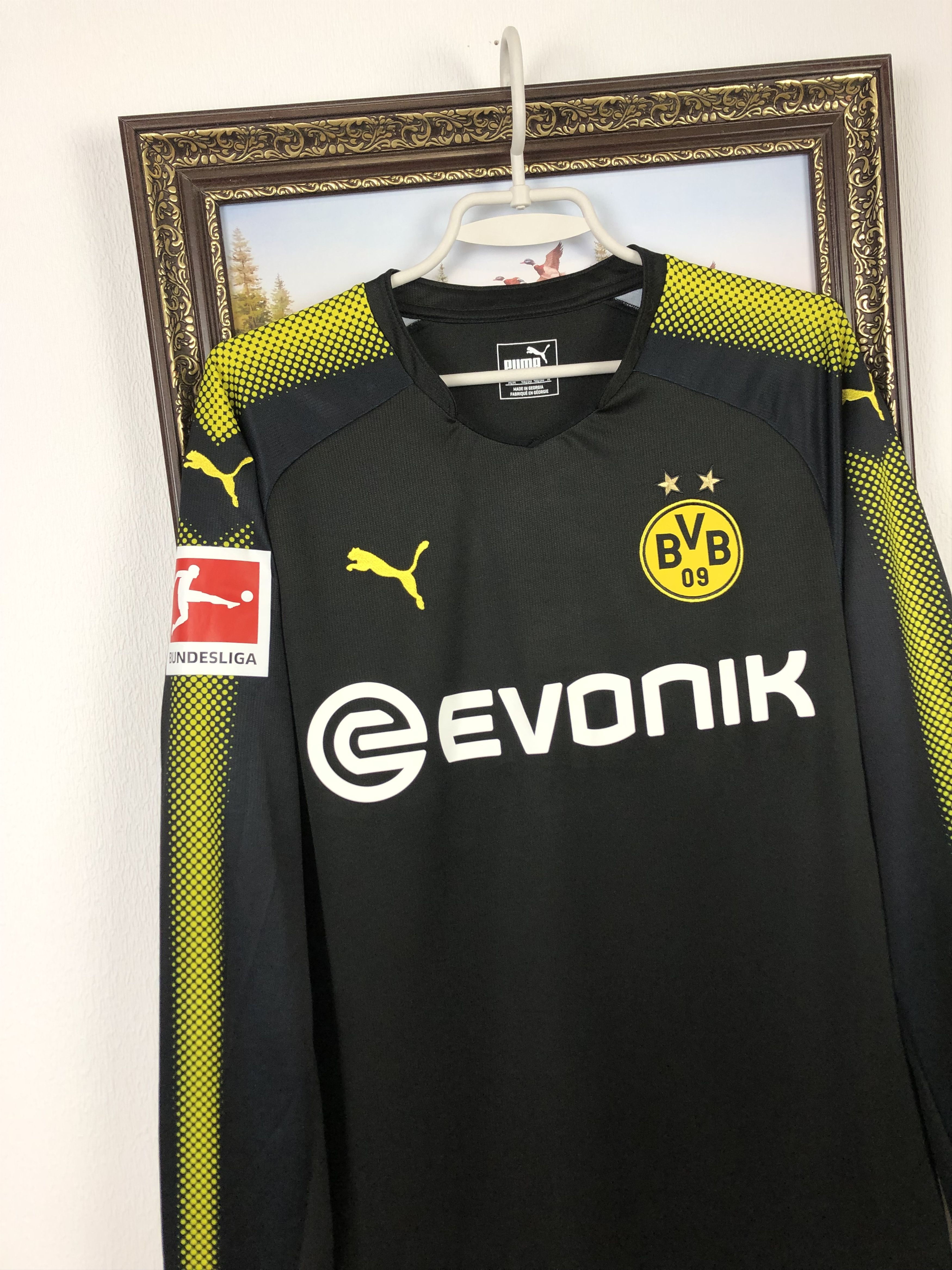 Puma Borussia Dortmund Football Shirt Long Sleeve Jersey Rare Size US M / EU 48-50 / 2 - 3 Thumbnail