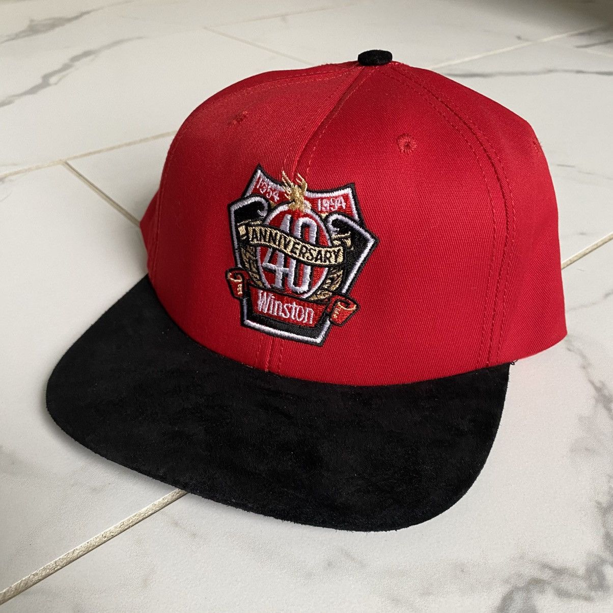 NASCAR Vintage 1994 Winston Cup NASCAR 40th Anniversary Hat Cap Size ONE SIZE - 2 Thumbnail